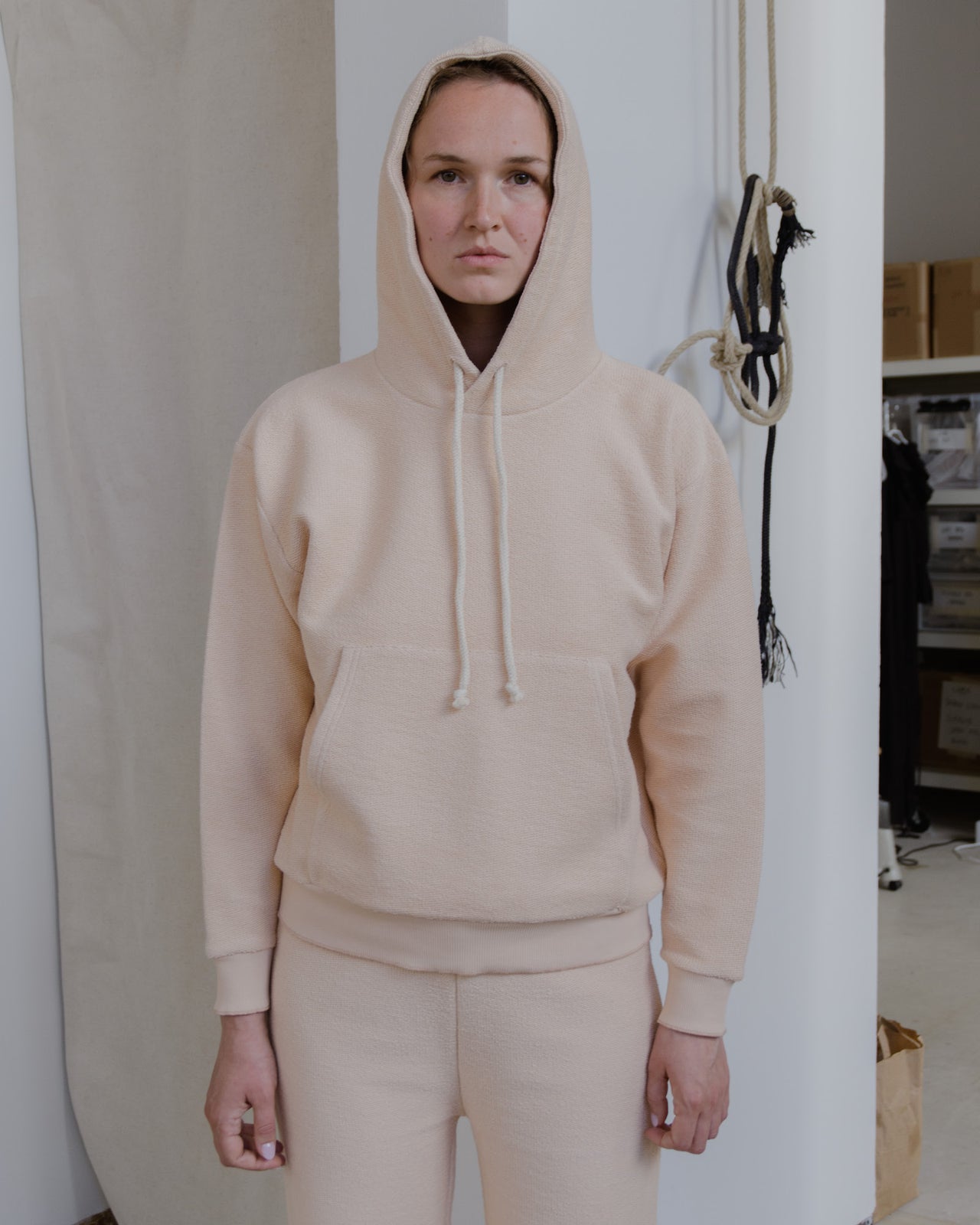 Hoodie - Reversed Terry - Spring 16 Ecru - SP23