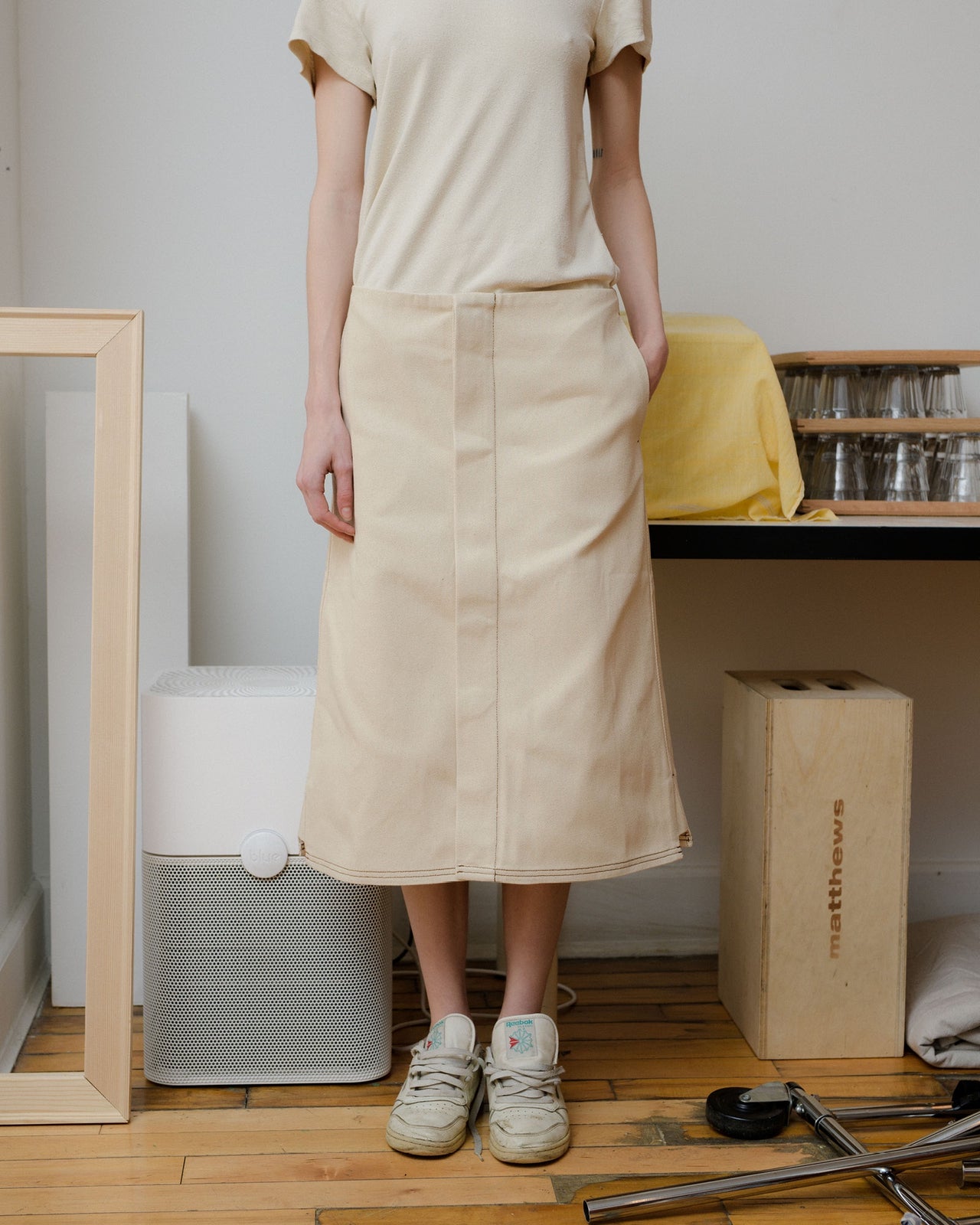 Indre Skirt - Organic Cotton - Undyed - AU22