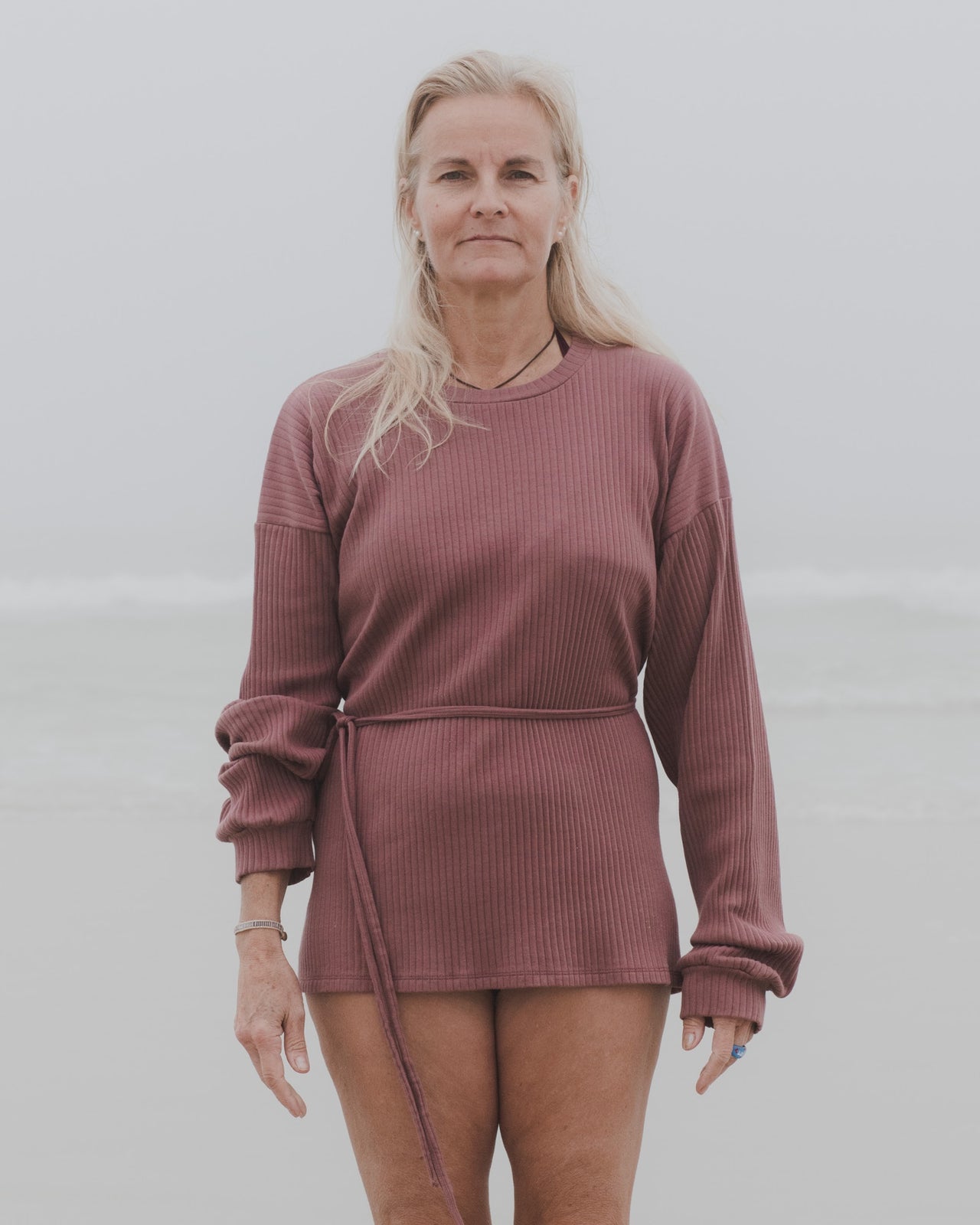 Shaw Long Sleeve - Rib Fleece - Cuka Brown - WT21