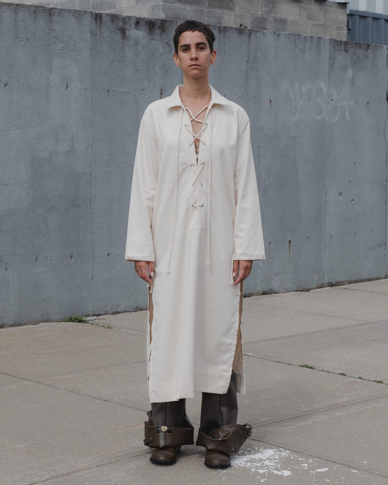 Bayou Dress - Denim - Ecru - SU21