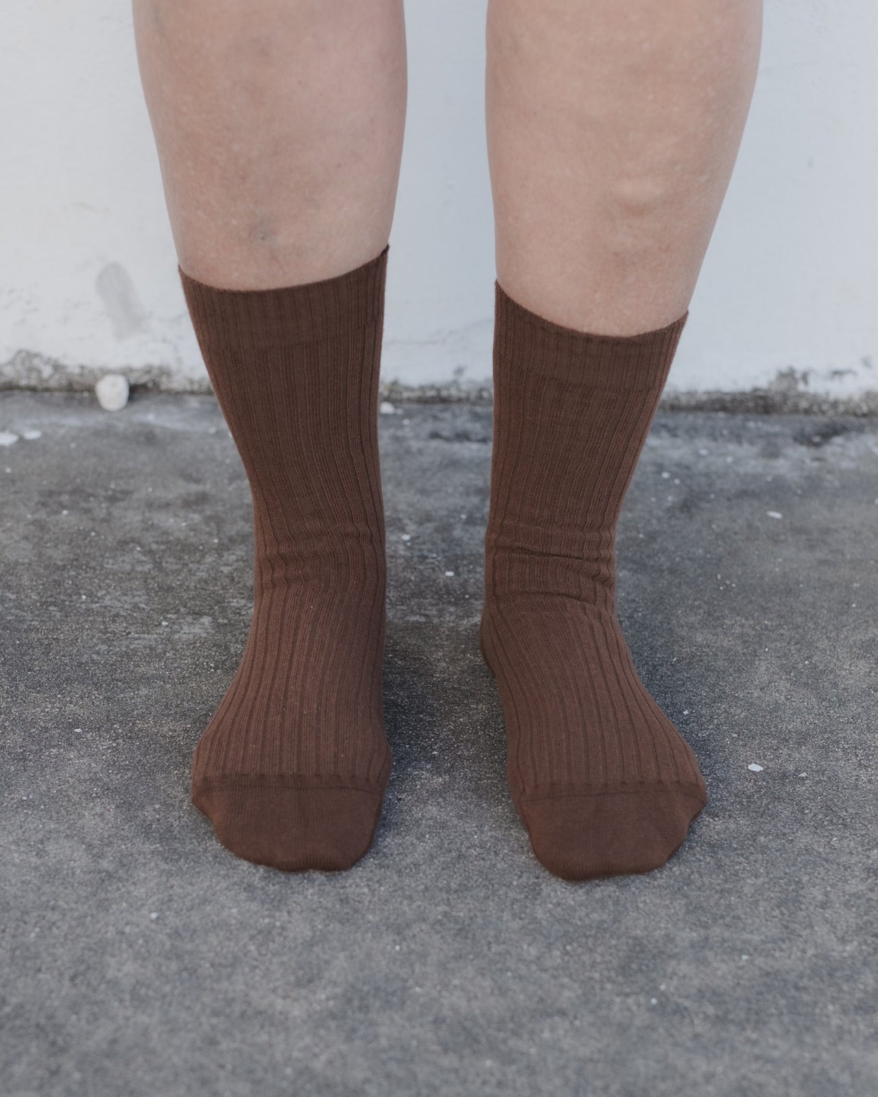 Rib Overankle Socks - Cotton Rib - Ocular