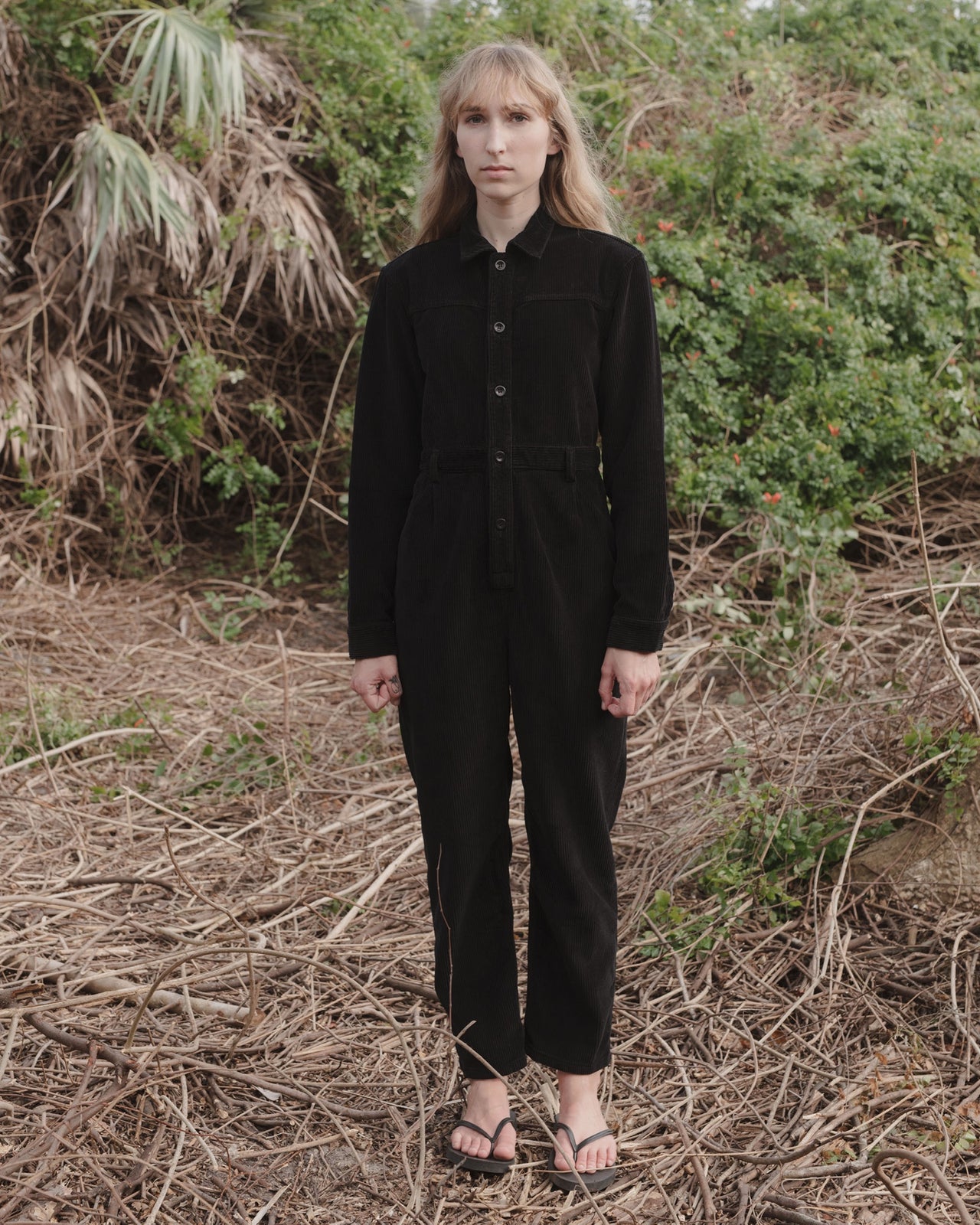 Pete Jumpsuit - Corduroy - Black - WT21