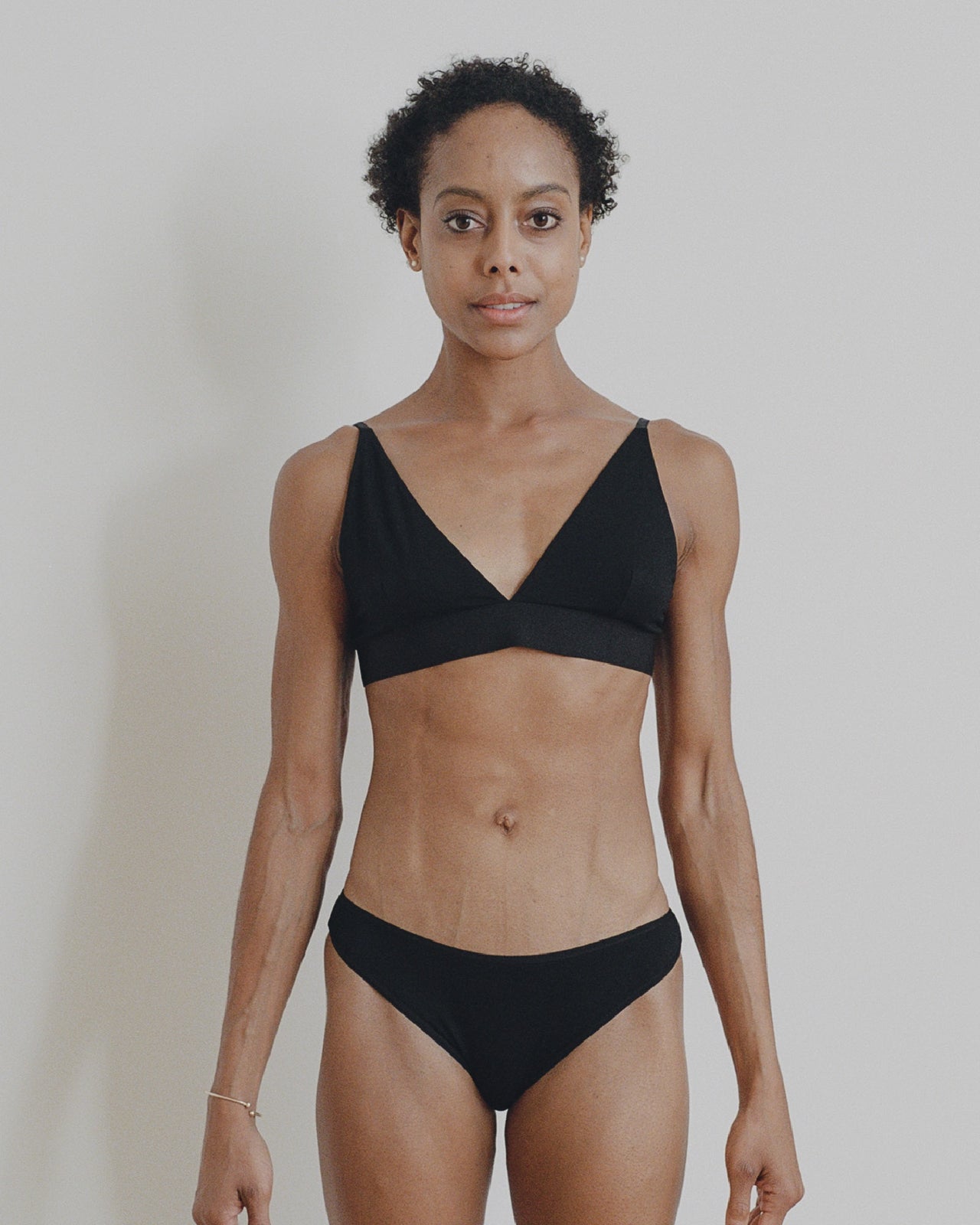 Triangle Bra - Bamboo Jersey - Black