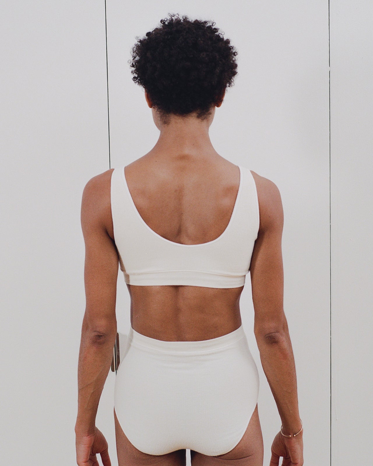 Aid Bra - Buckle Cotton Knit - Off White