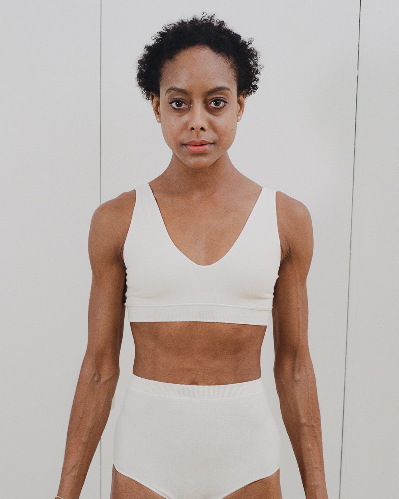 Aid Bra - Buckle Cotton Knit - Off White