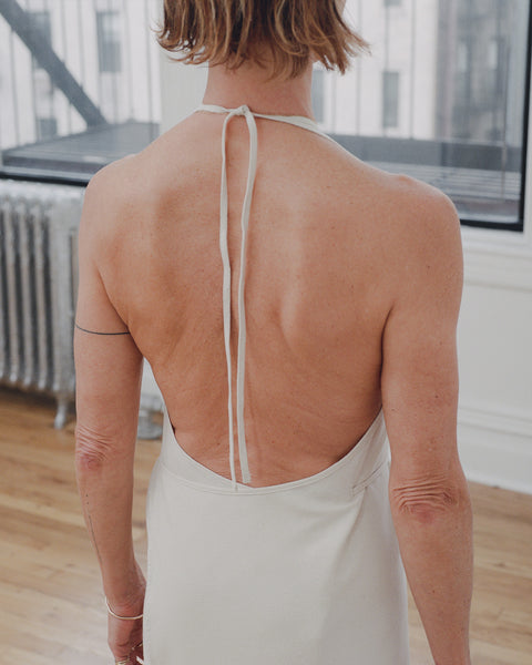 Apron Dress - Wild Silk - Off White – Baserange Store, Melbourne 