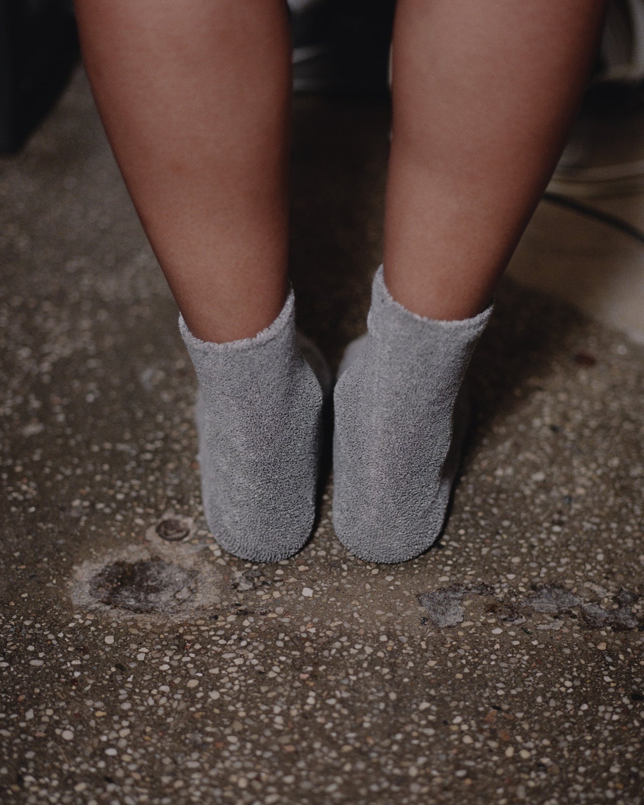 Buckle Overankle Socks - Longstaple Cotton - Grey Melange