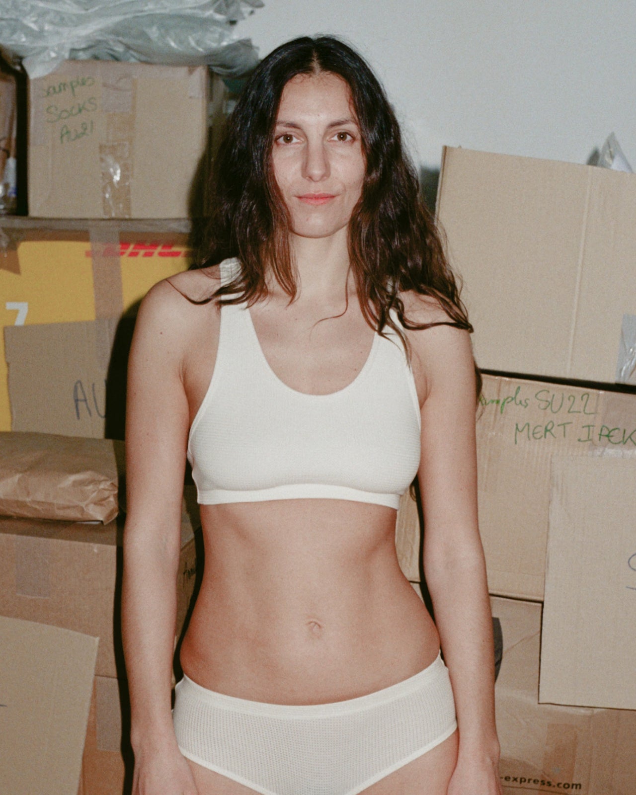 Bean Bra - Waffle - Ecru - WT22