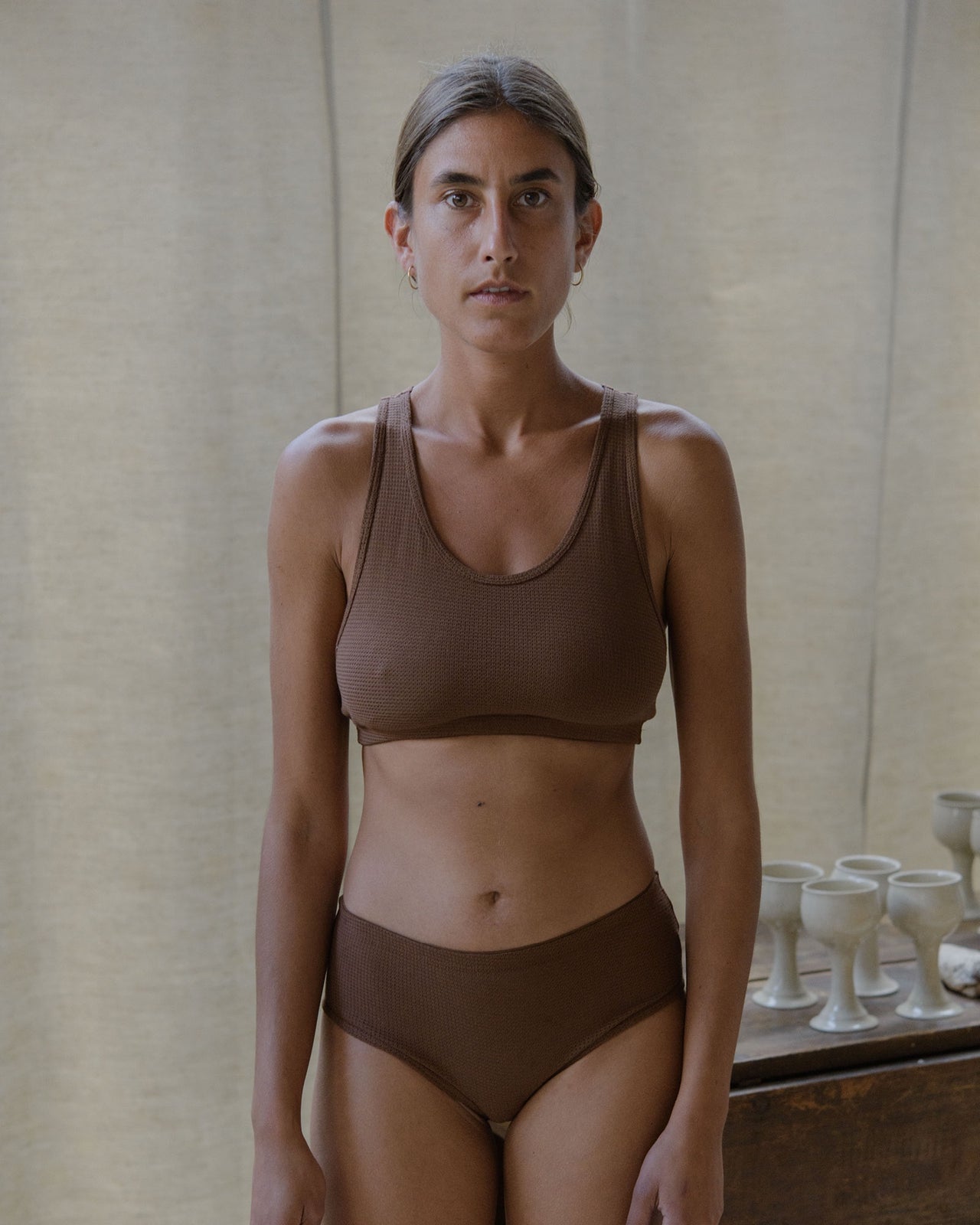 Bean Bra - Organic Cotton Waffle - Ocular - SP23