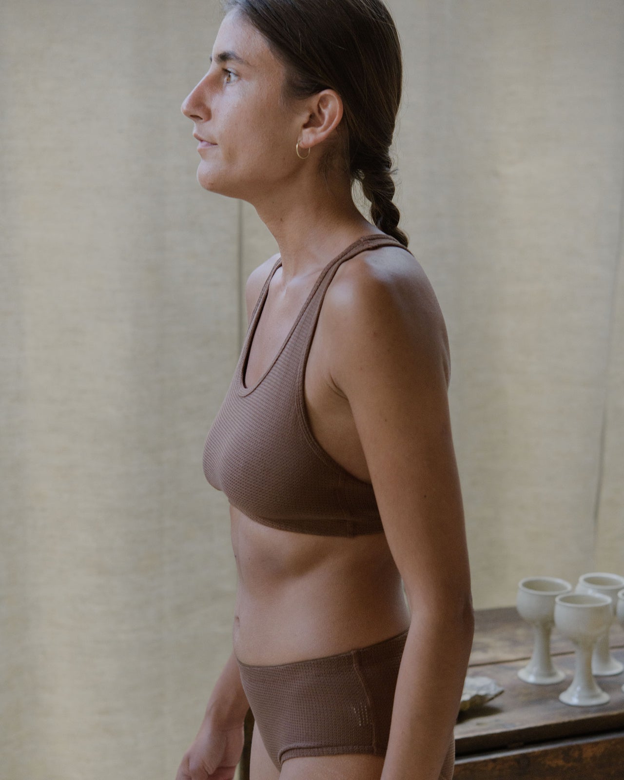 Bean Bra - Organic Cotton Waffle - Ocular - SP23