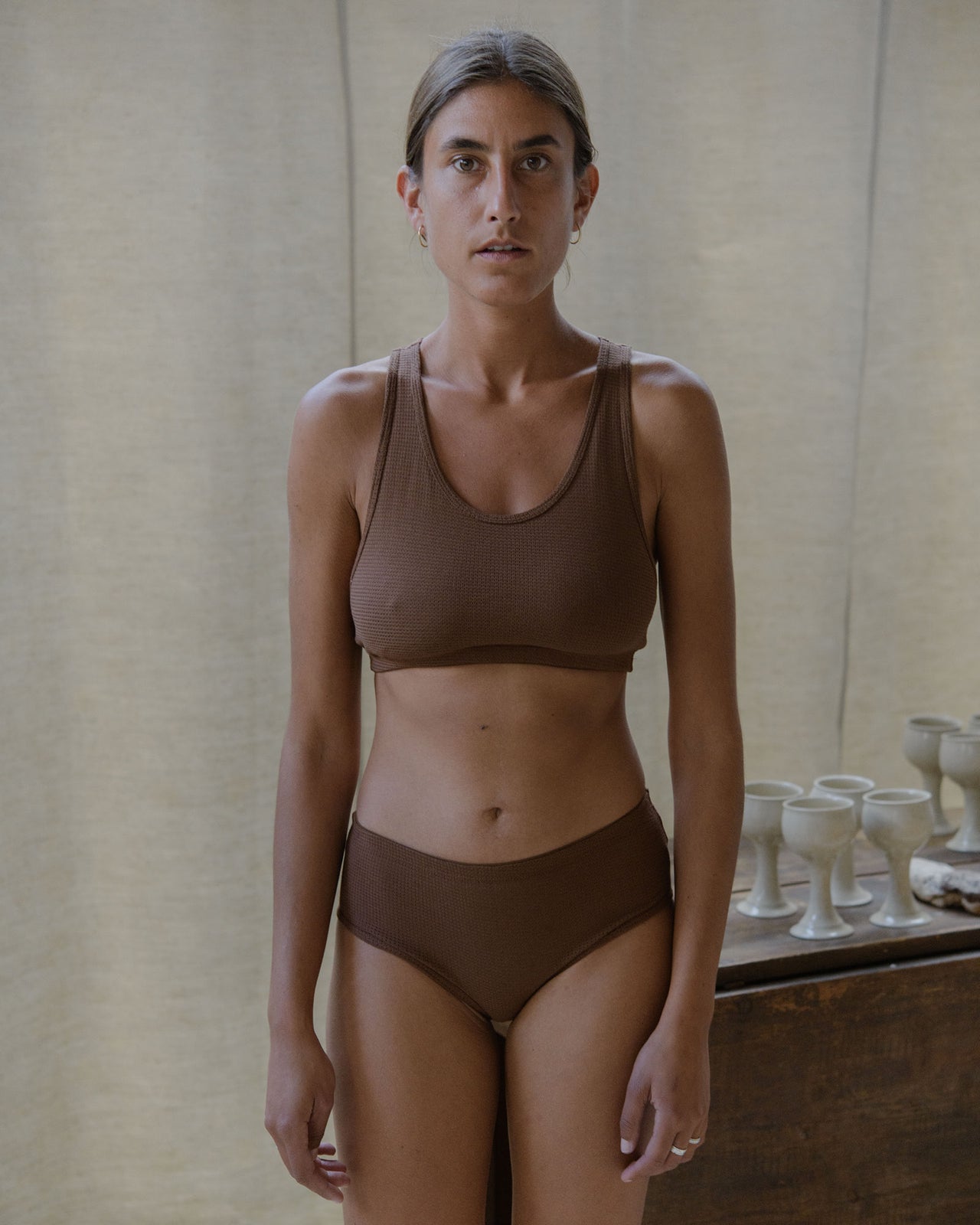 Bean Pants - Organic Cotton Waffle - Ocular - SP23