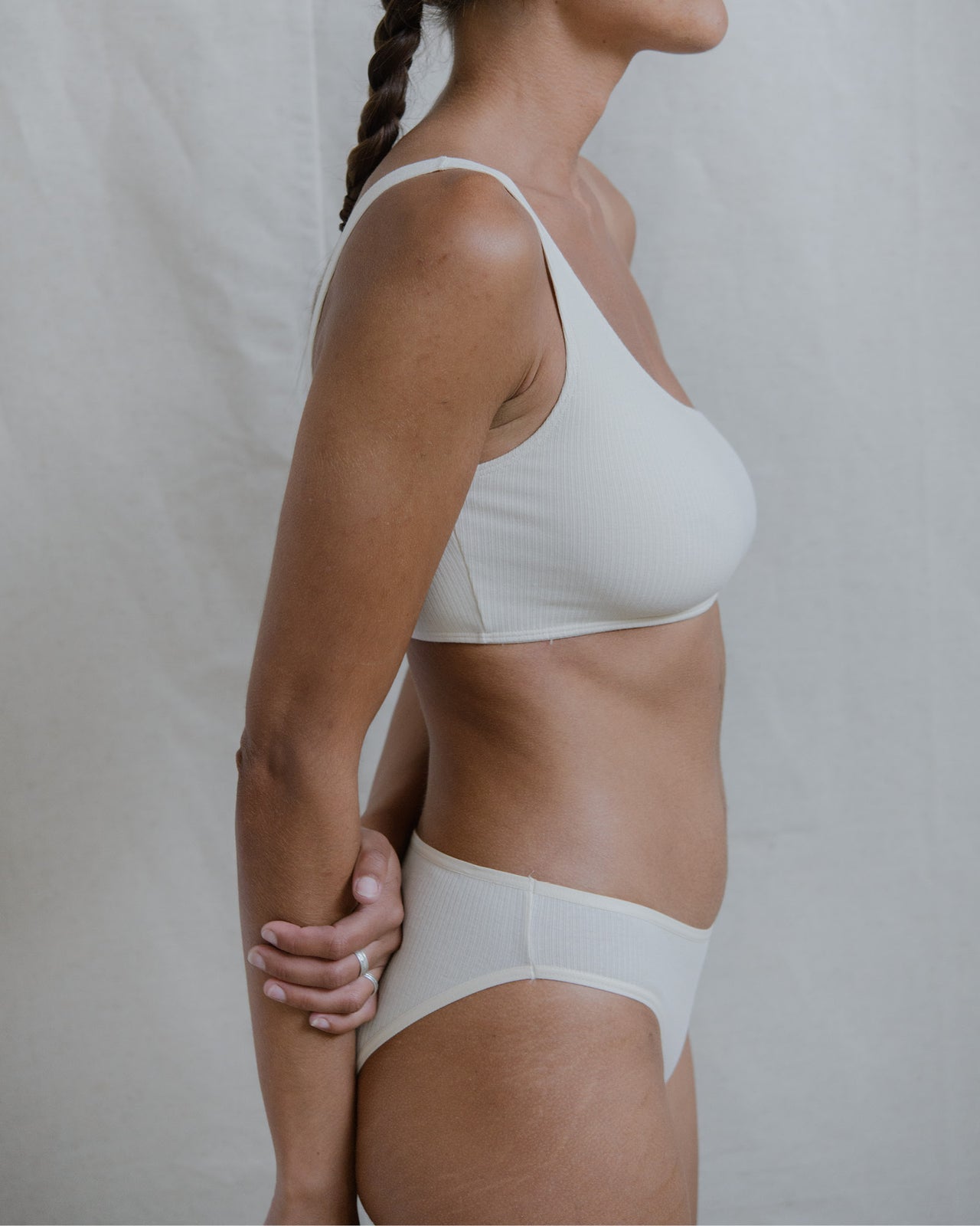 Bell Pants - Cotton Rib - Off White - SP23