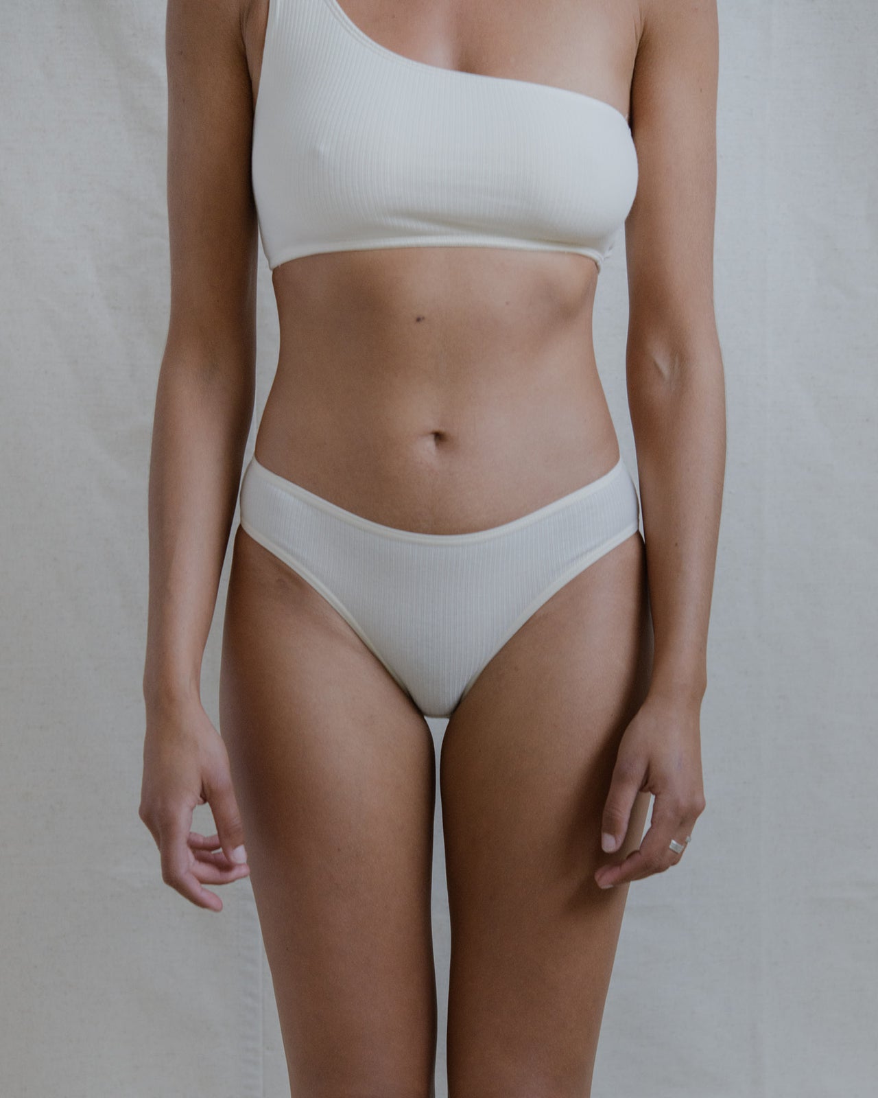 Bell Pants - Cotton Rib - Off White - SP23