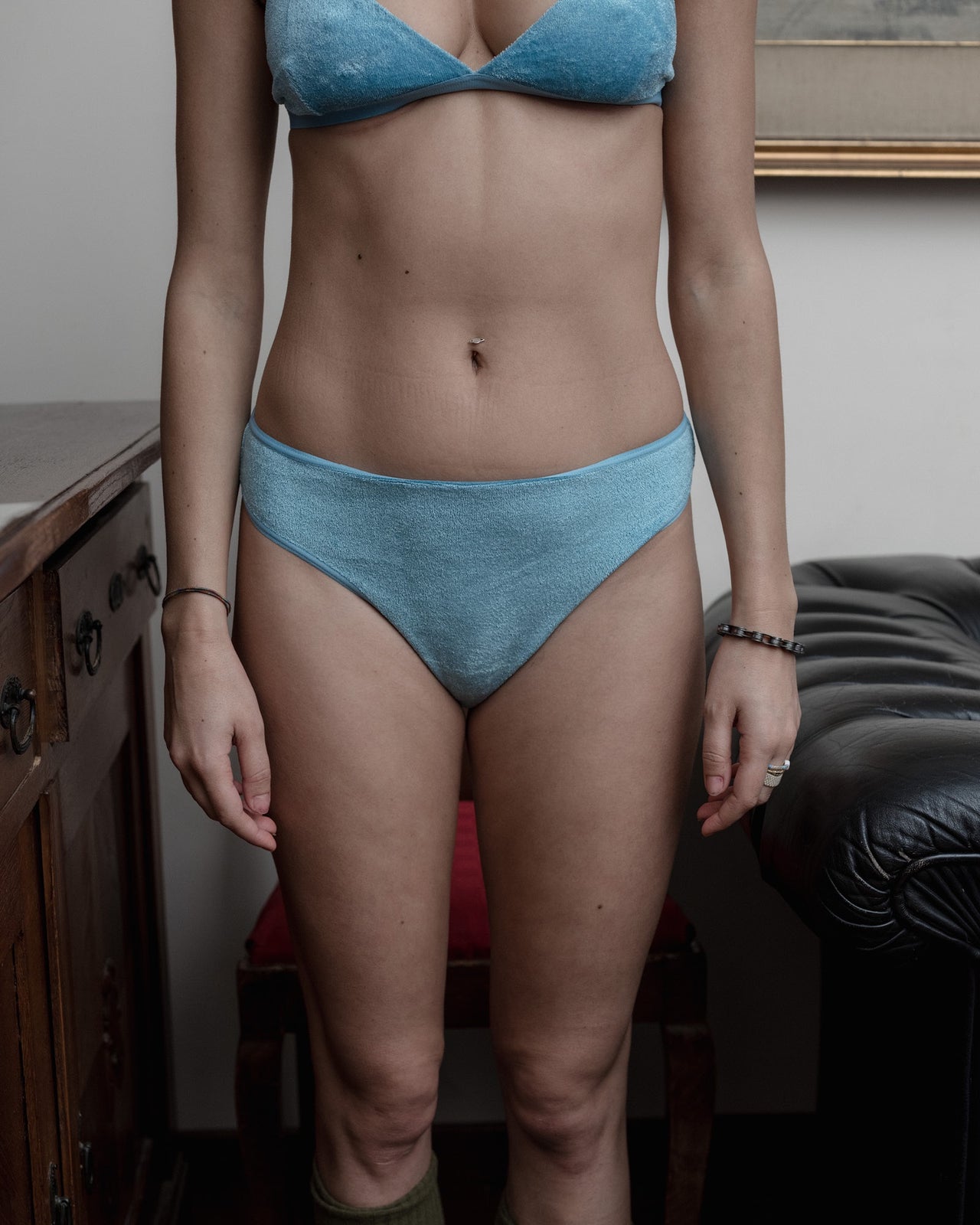 Bell Pants - Velours - Civi Blue - WT23