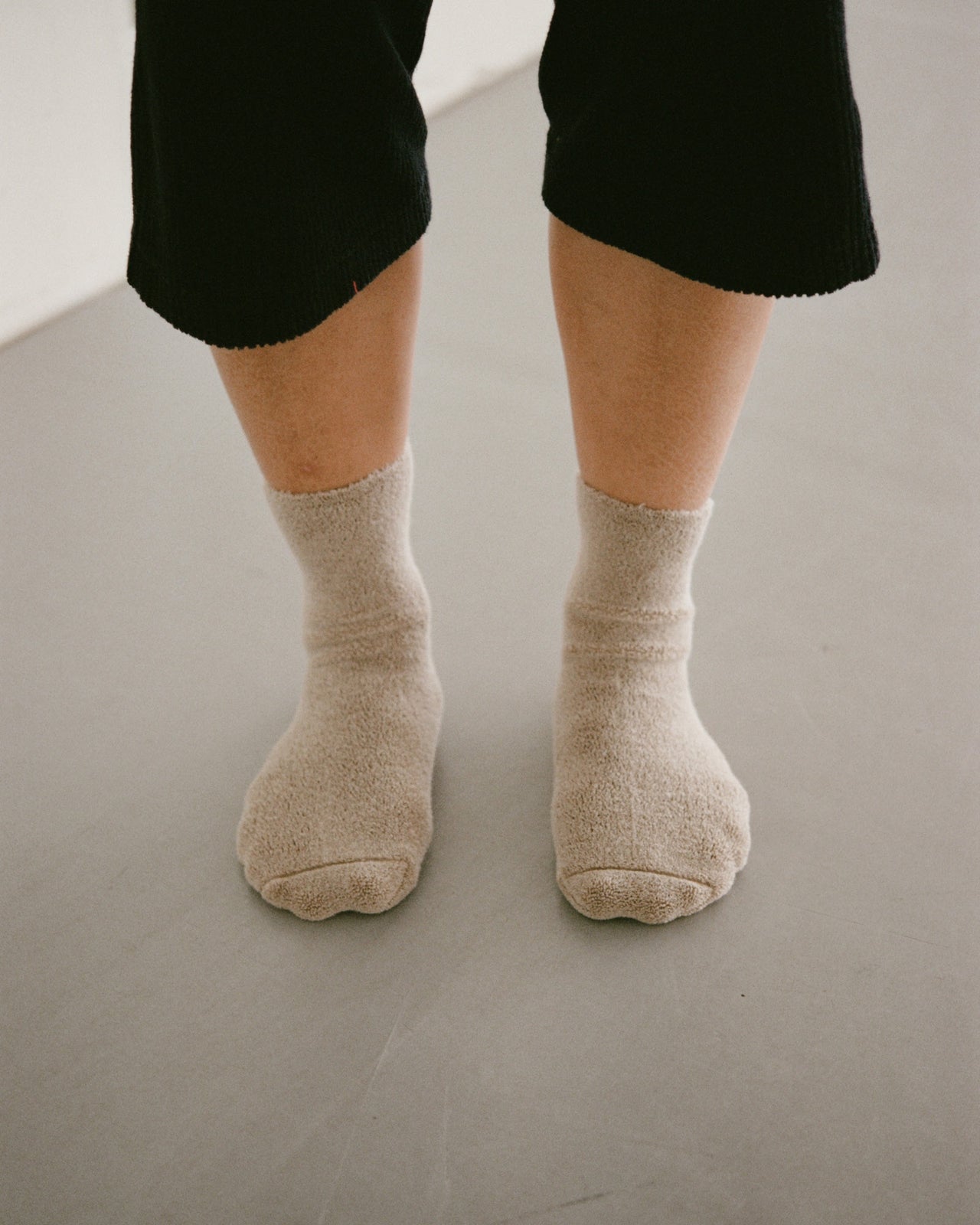 Buckle Overankle Socks - Longstaple Cotton - Undyed - SU23