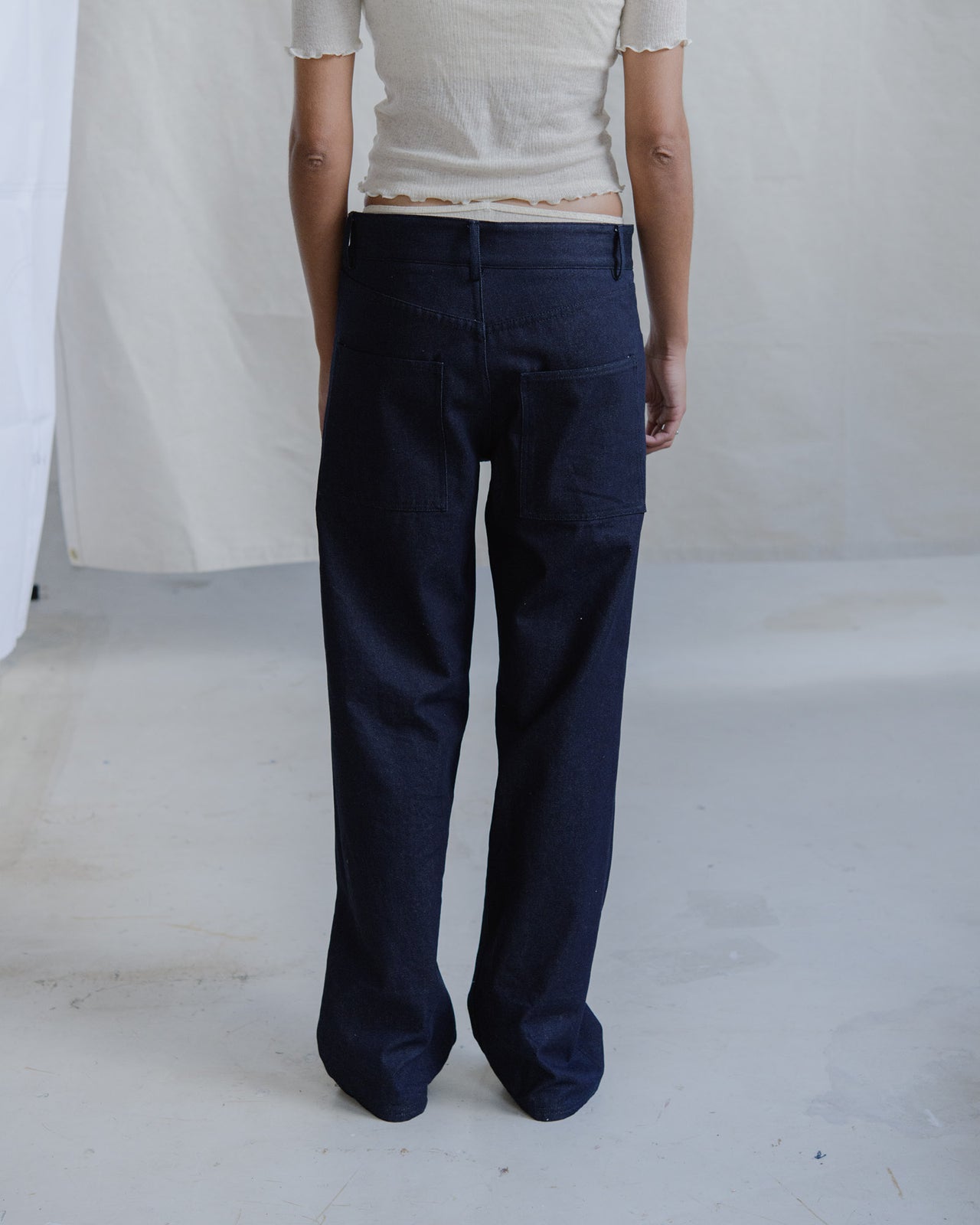 Indre Pants - Brushed Denim - Raw Blue Denim - SP23