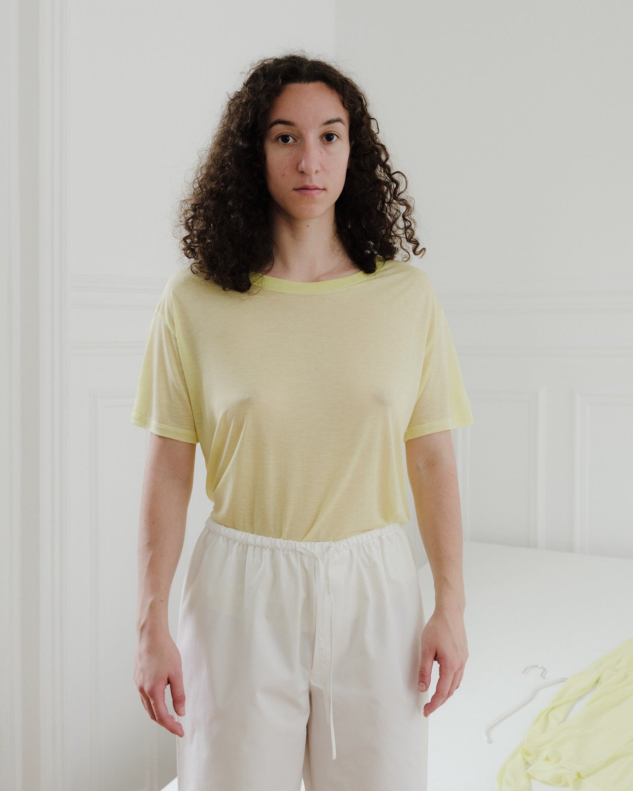 Loose Tee Shirt - Bamboo Lyocell - Lime