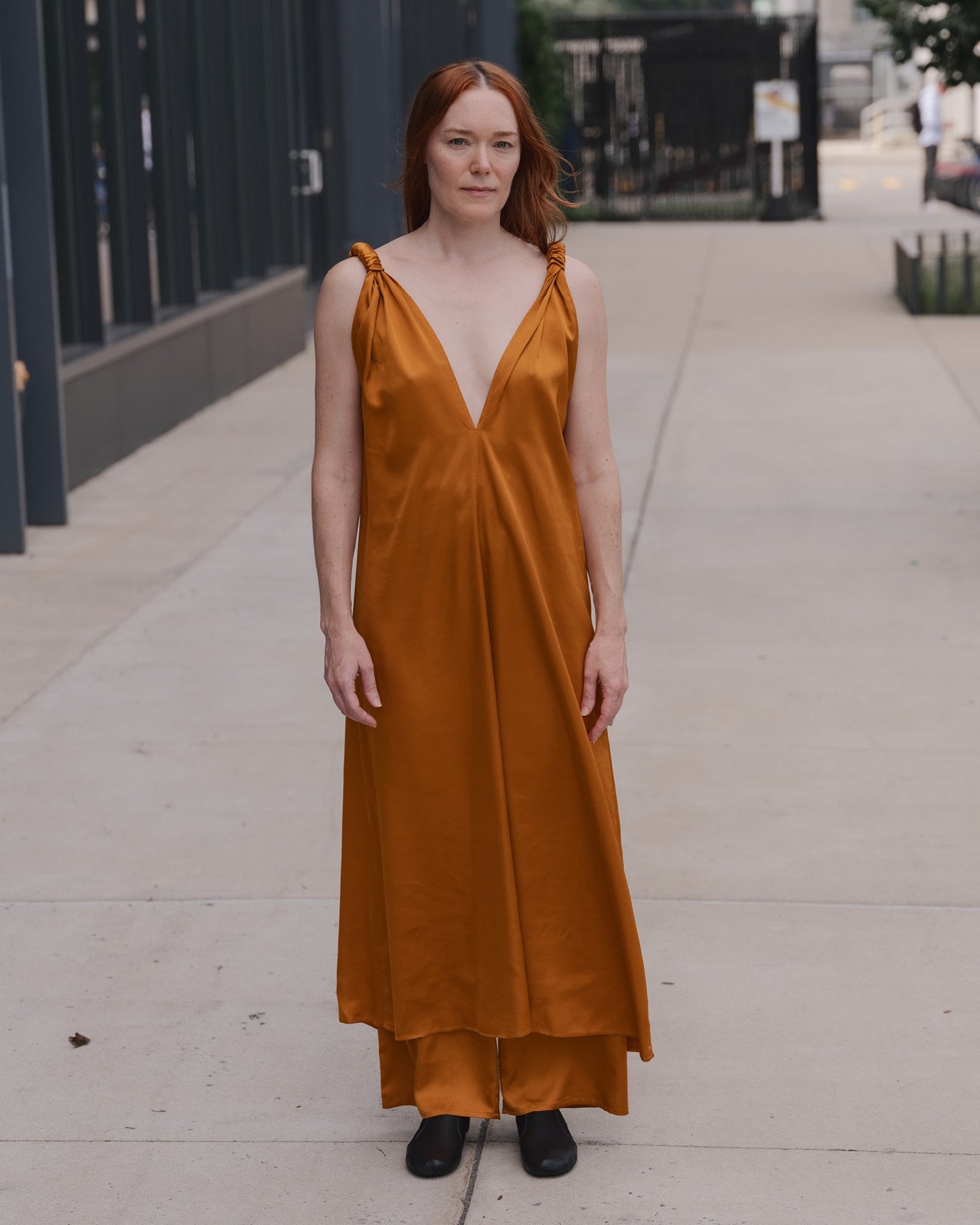 Neil Dress - Viscose - Mina Copper