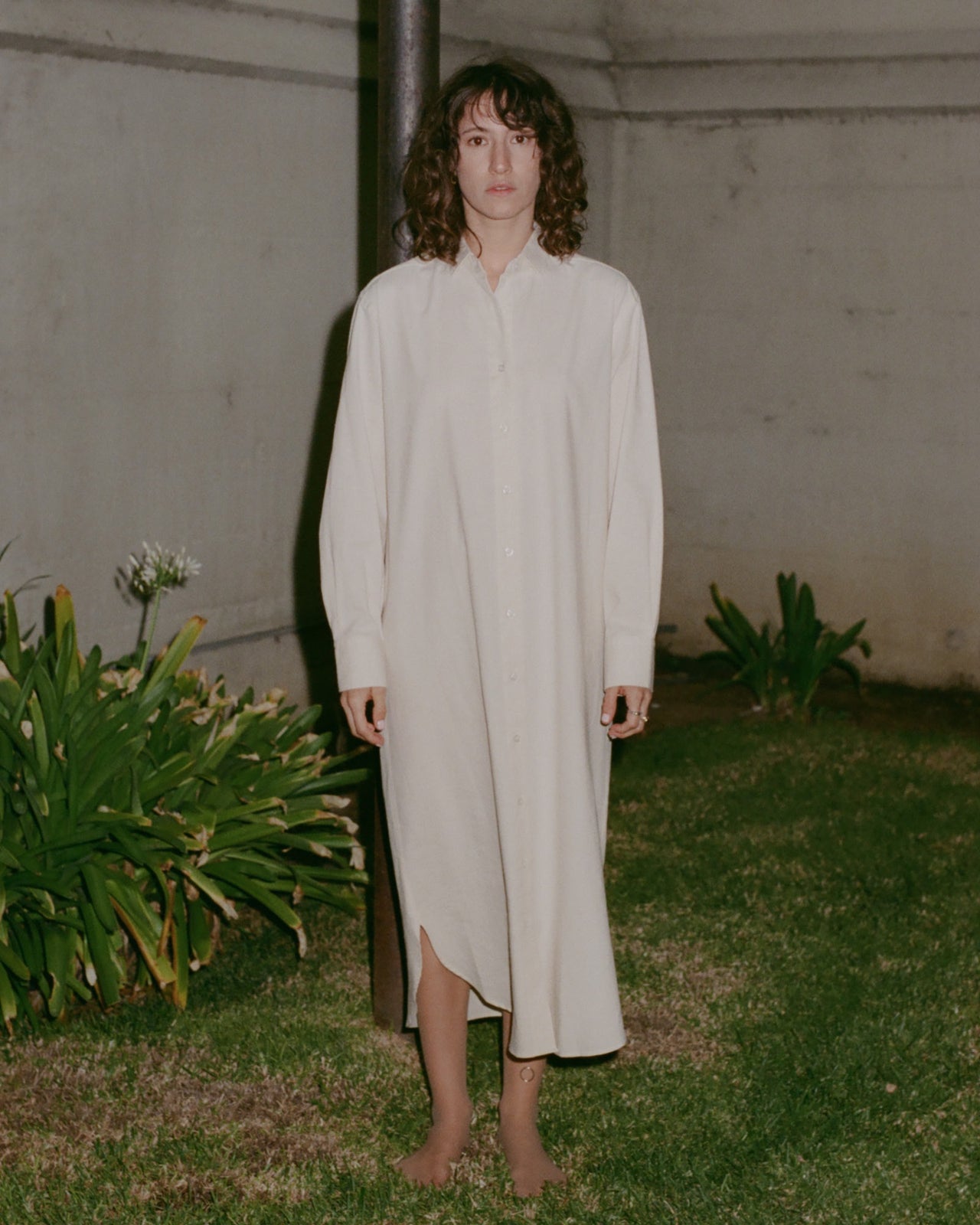 Ole Shirt Dress - Organic Cotton - Undyed