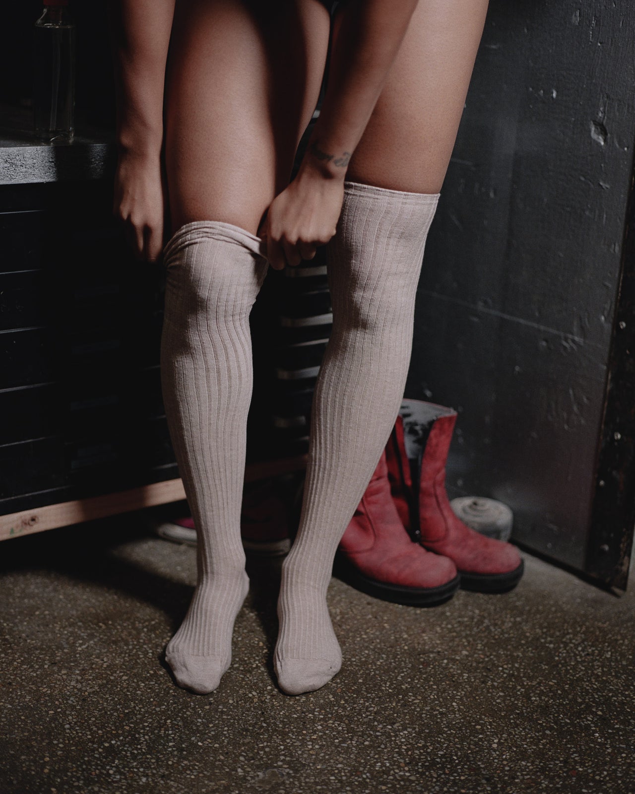Overknee Socks - Cotton Rib - Haptic
