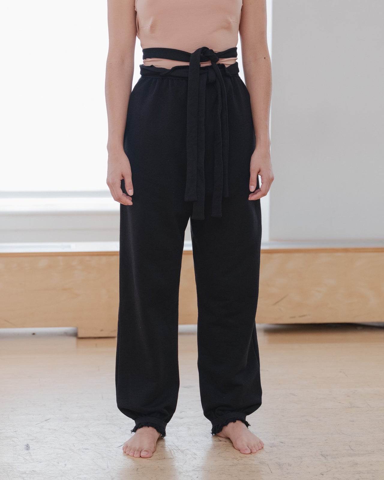 Route Sweatpants - Organic Cotton Fleece - Black