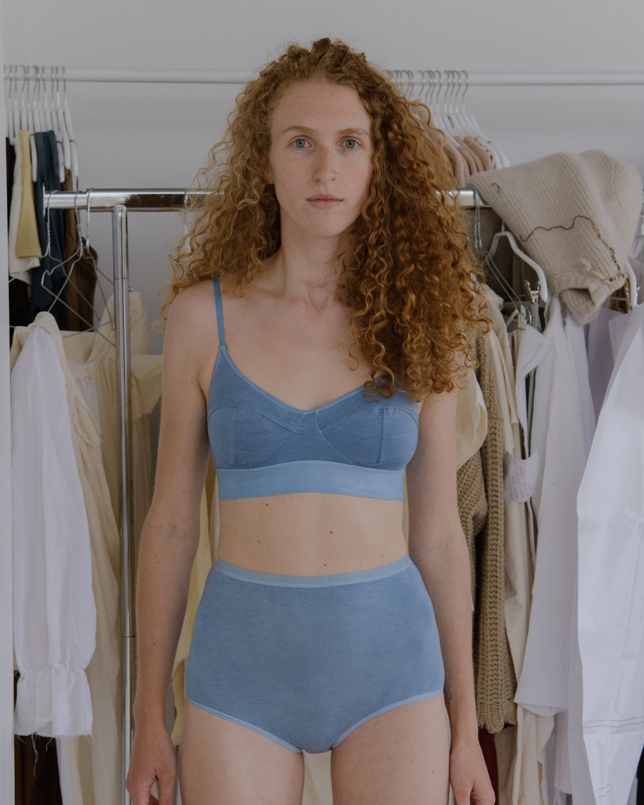 Soft Bra - Bamboo Lyocell - Vegetal Dye - Isatis Blue - SP23