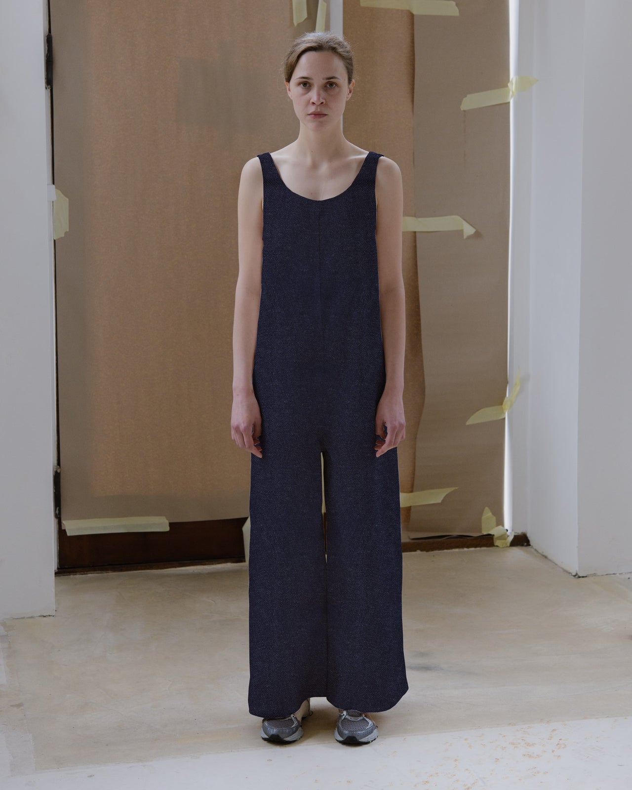 Tank Jumpsuit - Brushed Denim - Raw Blue Denim - SP23