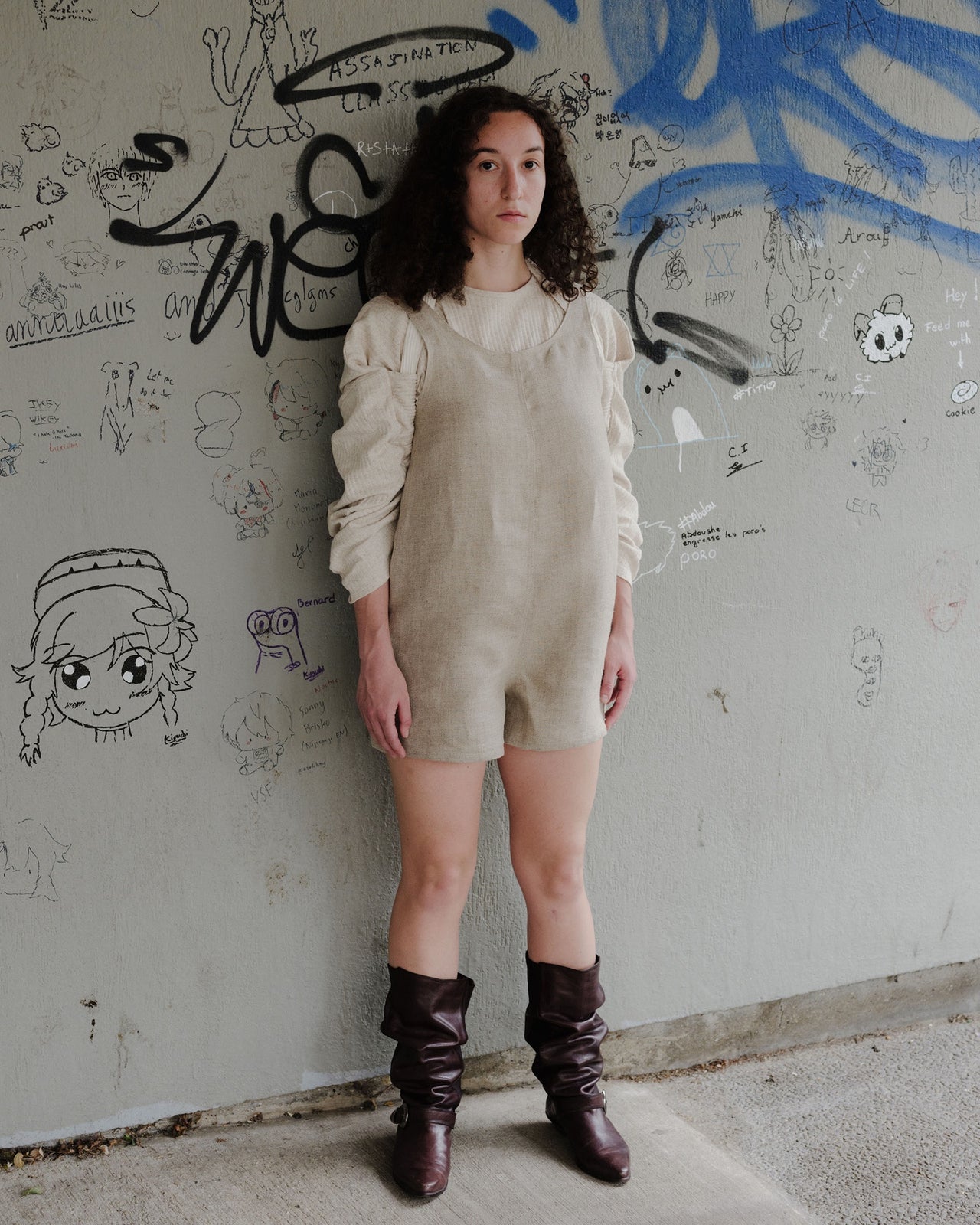 Tank Romper - Hemp Canvas - Undyed - SP24