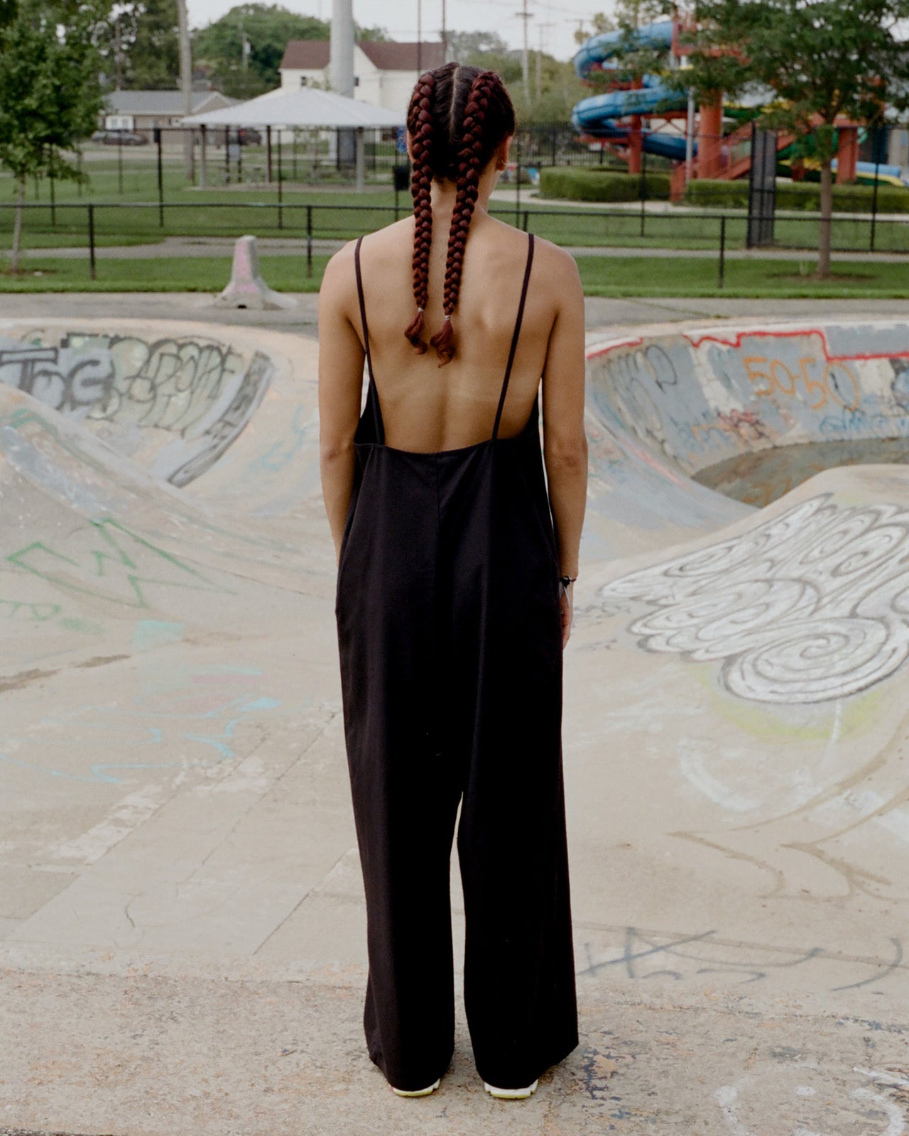 Yumi Jumpsuit - Wild Silk - Black