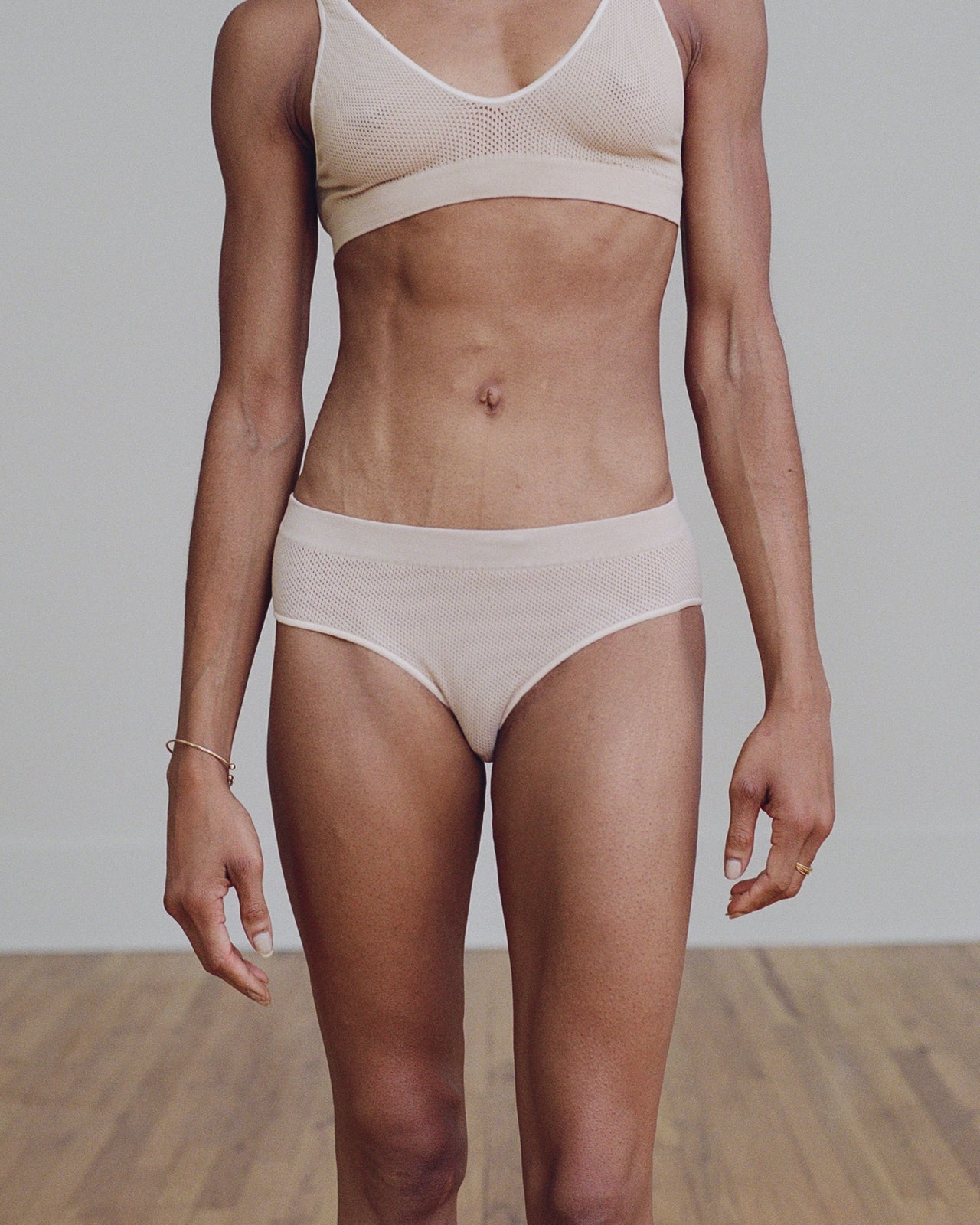 Odea Pants - Cotton Mesh - Beige