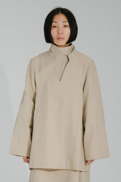 Ita Top - Linen/Cotton - Khaki - AU20