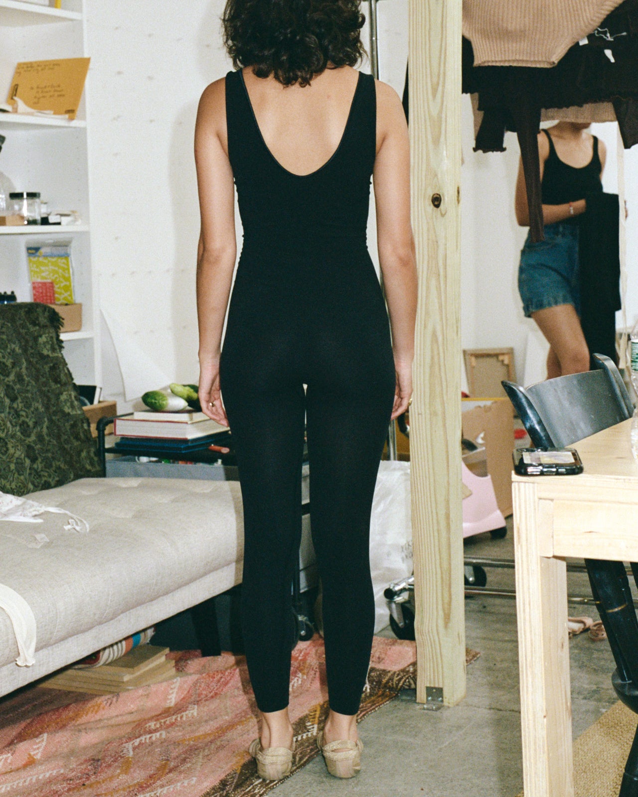 Oleta Jumpsuit - Fine Cotton Seamless - Black