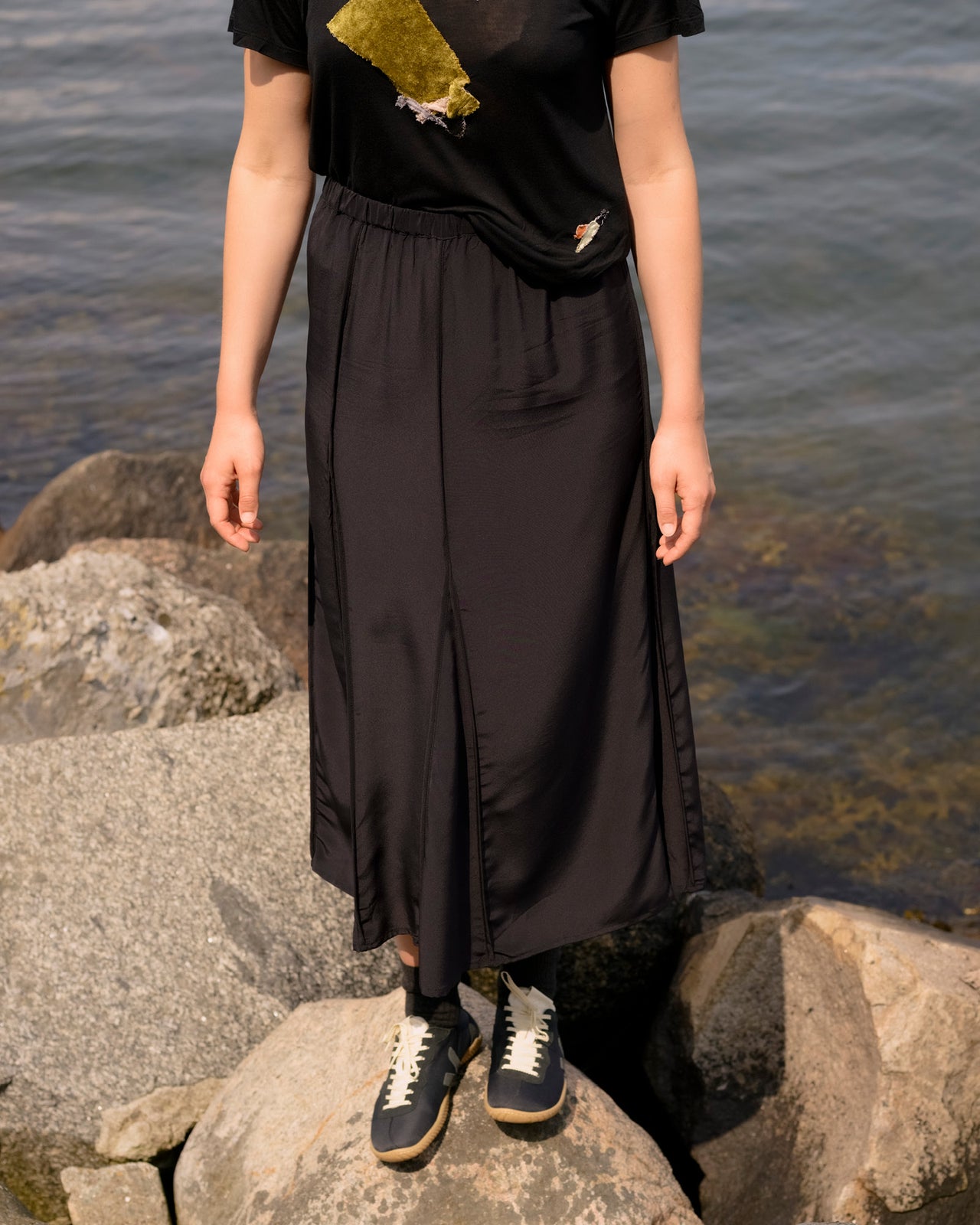 Ade Skirt - Silk Crepe - Black