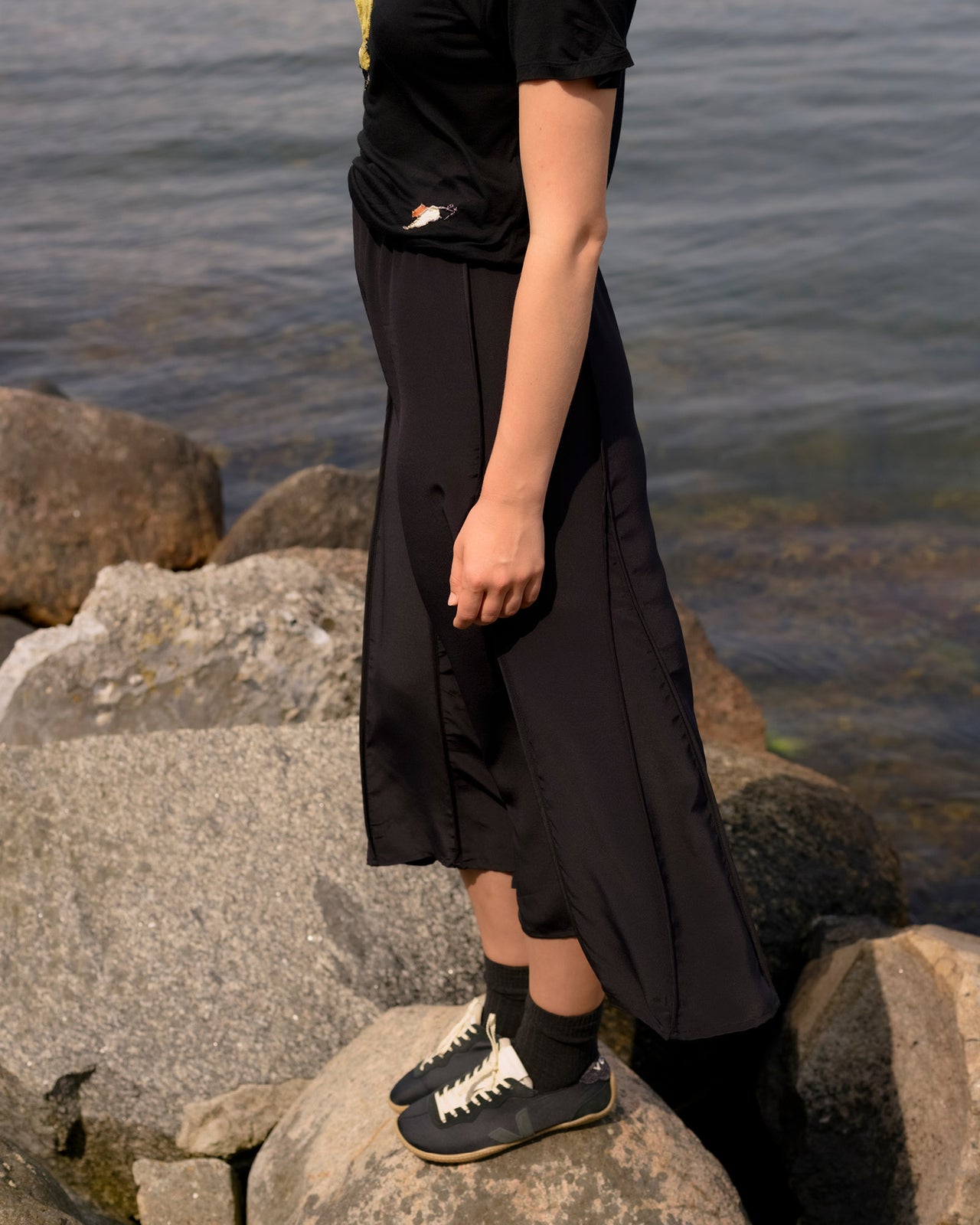Ade Skirt - Silk Crepe - Black