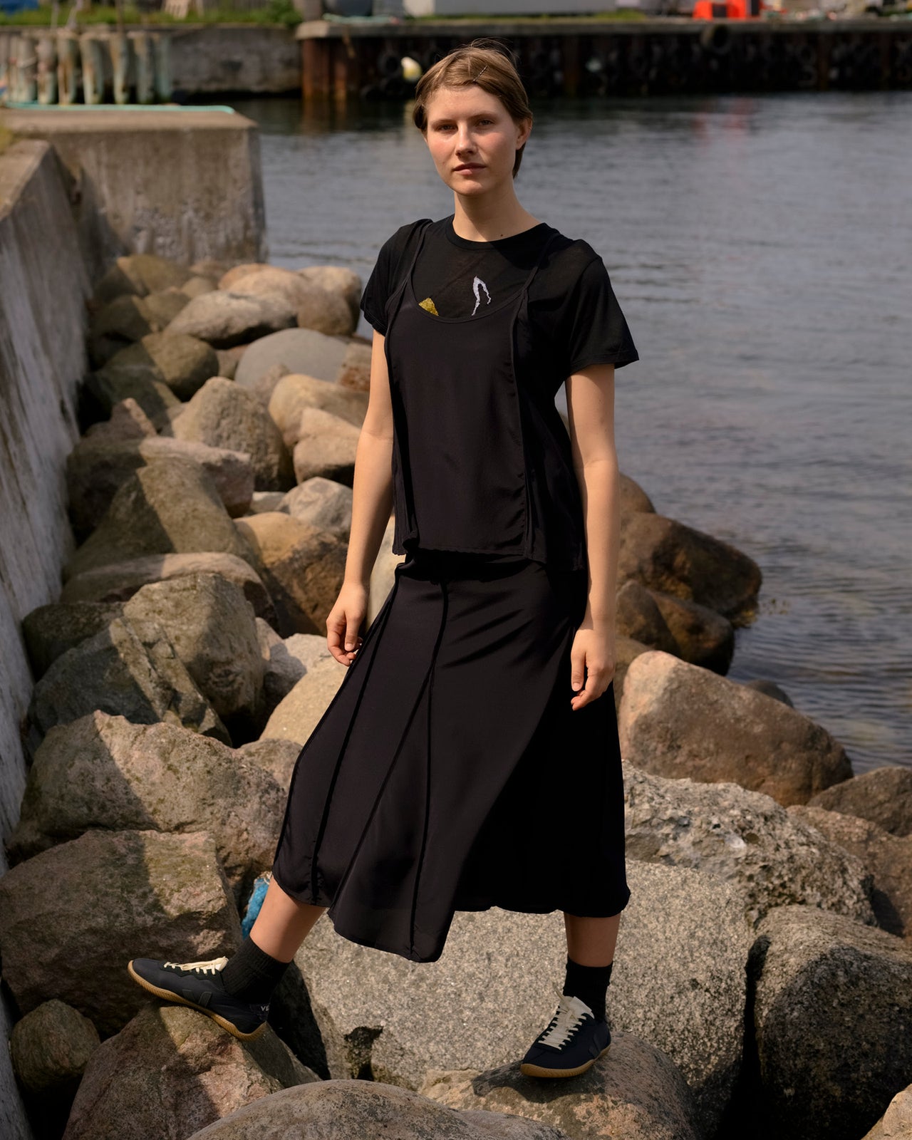 Ade Skirt - Silk Crepe - Black