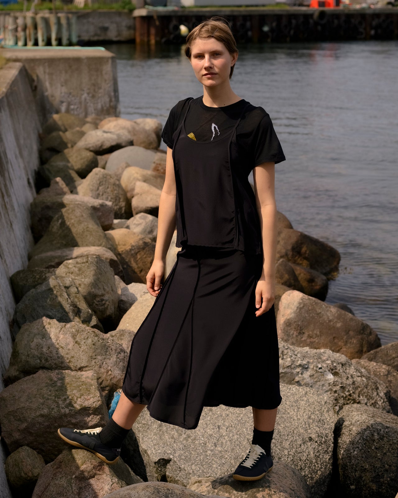 Ade Top - Silk Crepe - Black