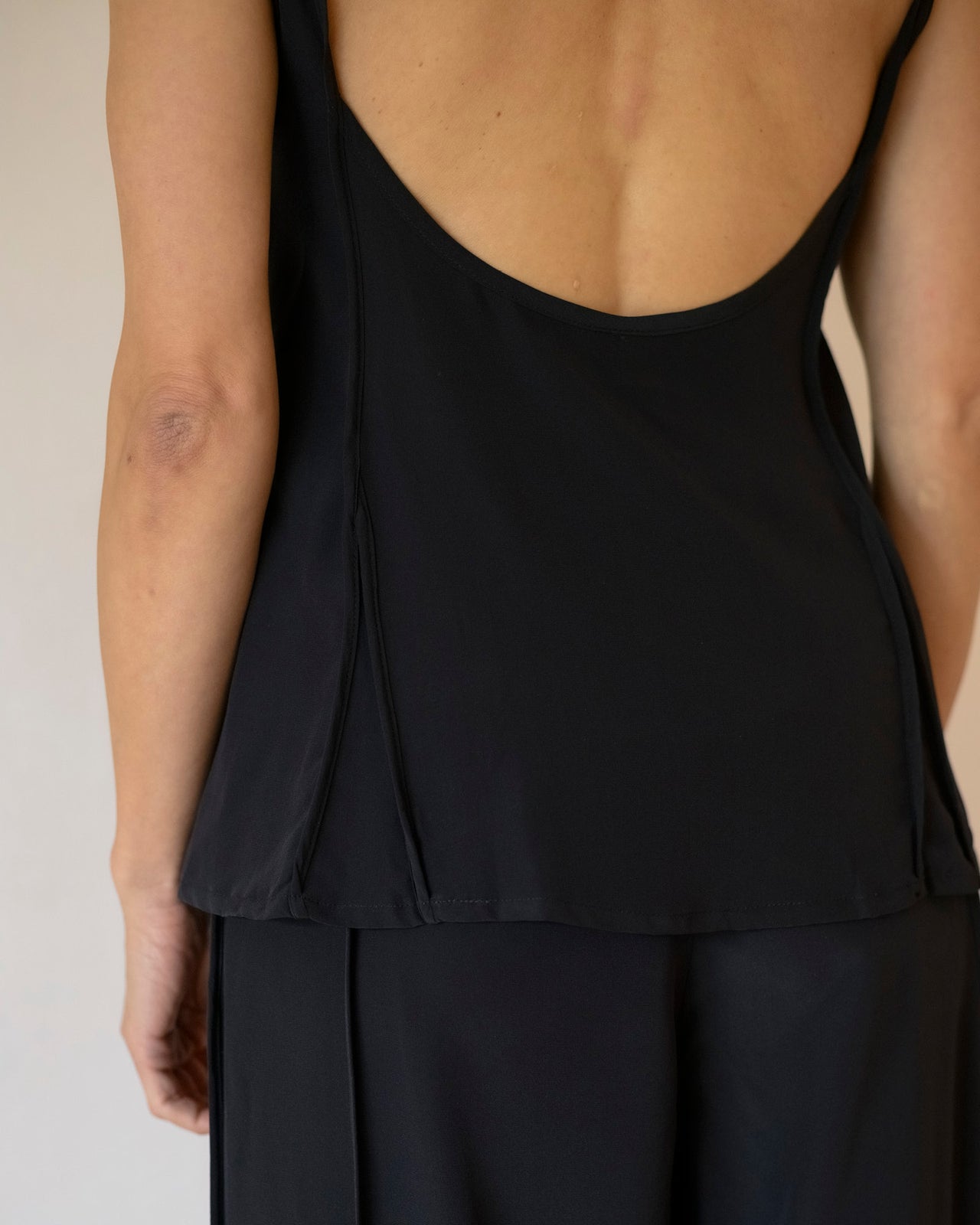 Ade Top - Silk Crepe - Black
