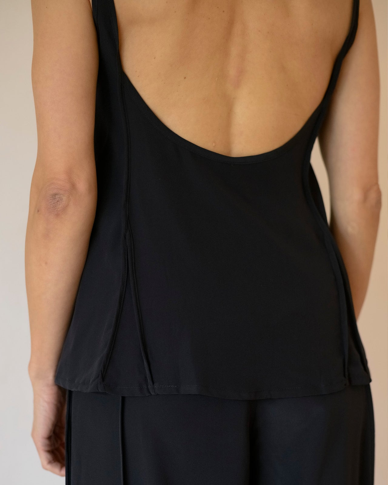 Ade Top - Silk Crepe - Black