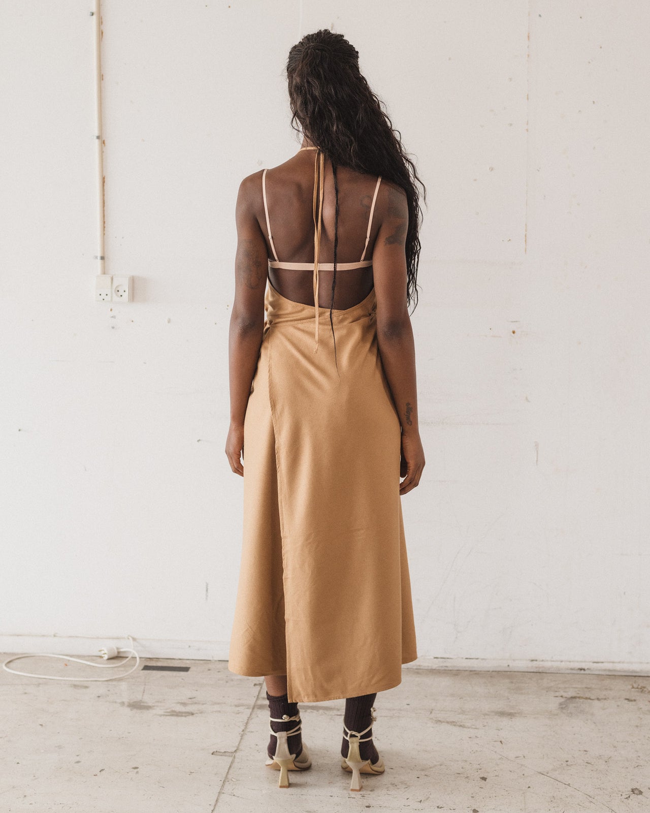 Apron Dress - Wild Silk - Bath Brown