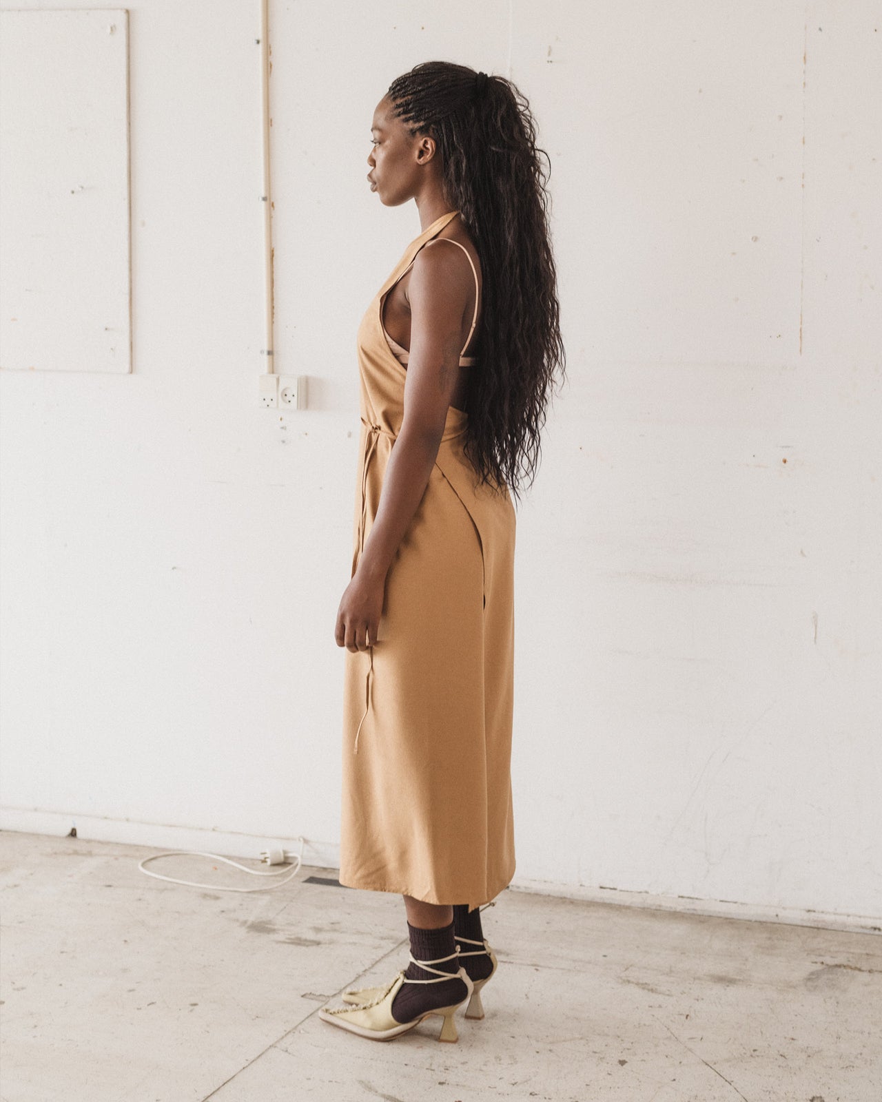 Apron Dress - Wild Silk - Bath Brown