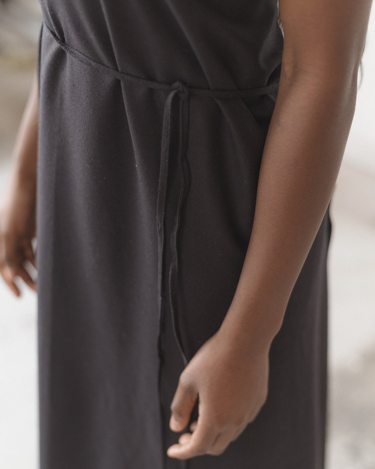 Apron Dress - Wild Silk - Black