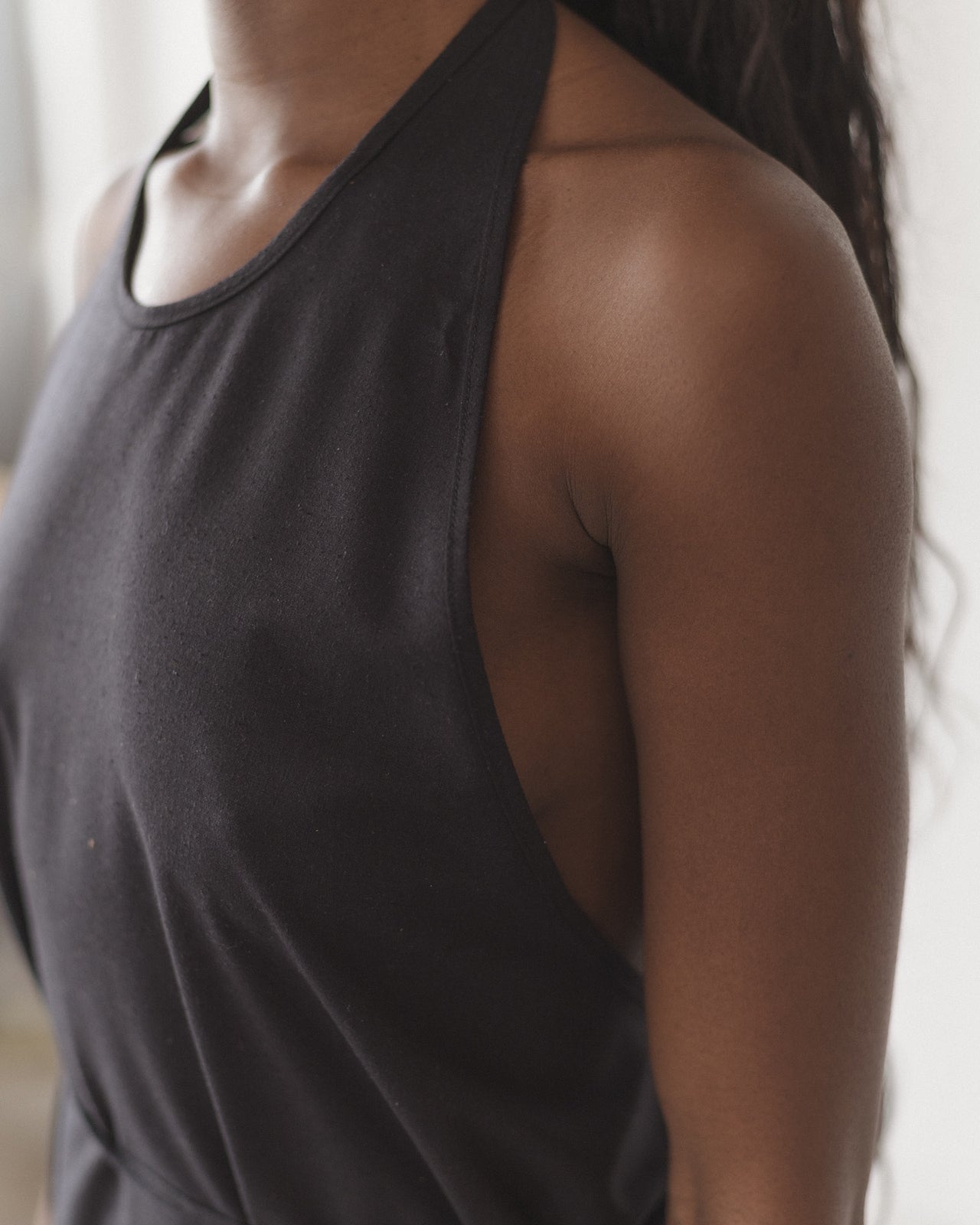 Apron Dress - Wild Silk - Black