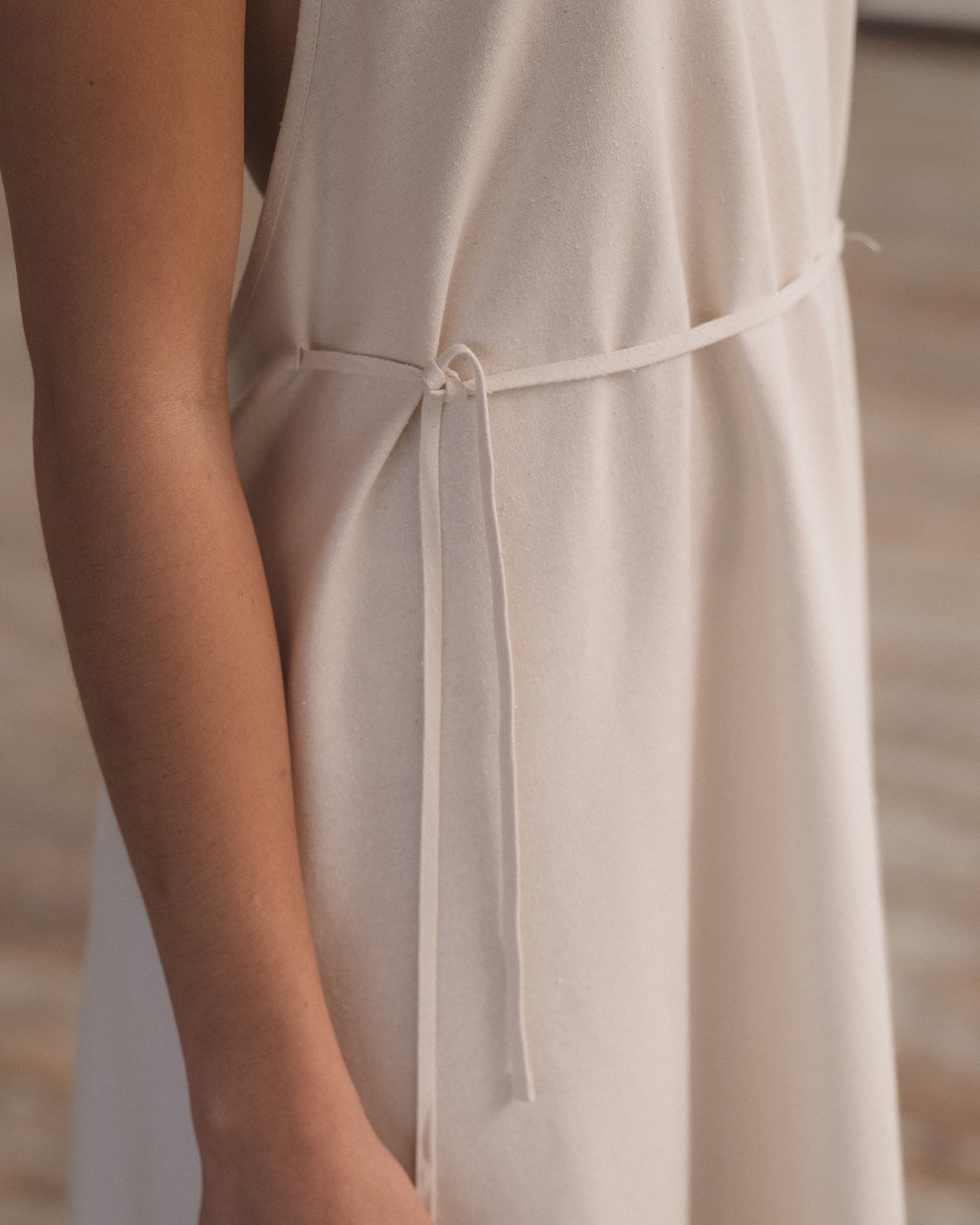 Apron Dress - Wild Silk - Off White