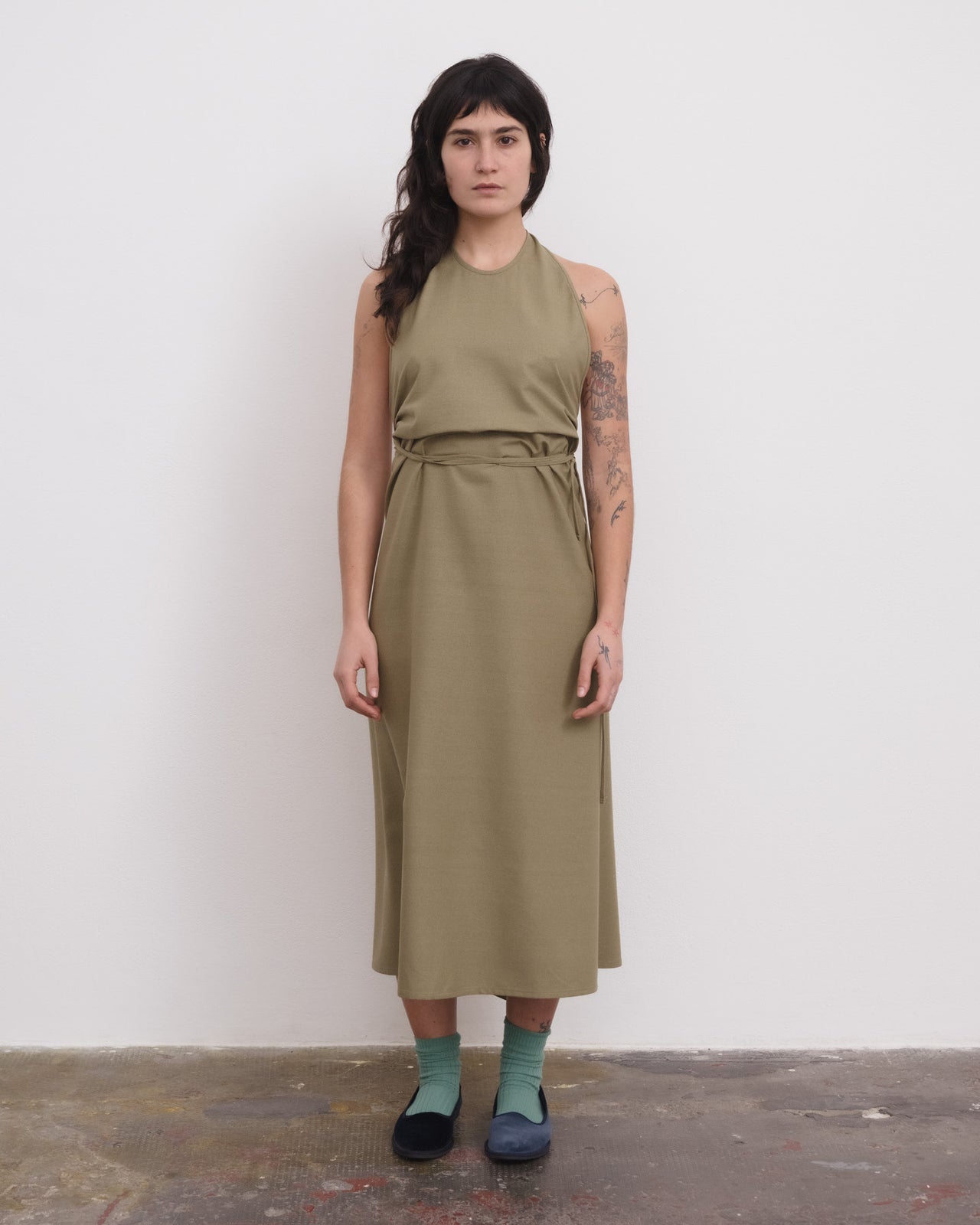 Apron Dress - Wild Silk - Lua Green