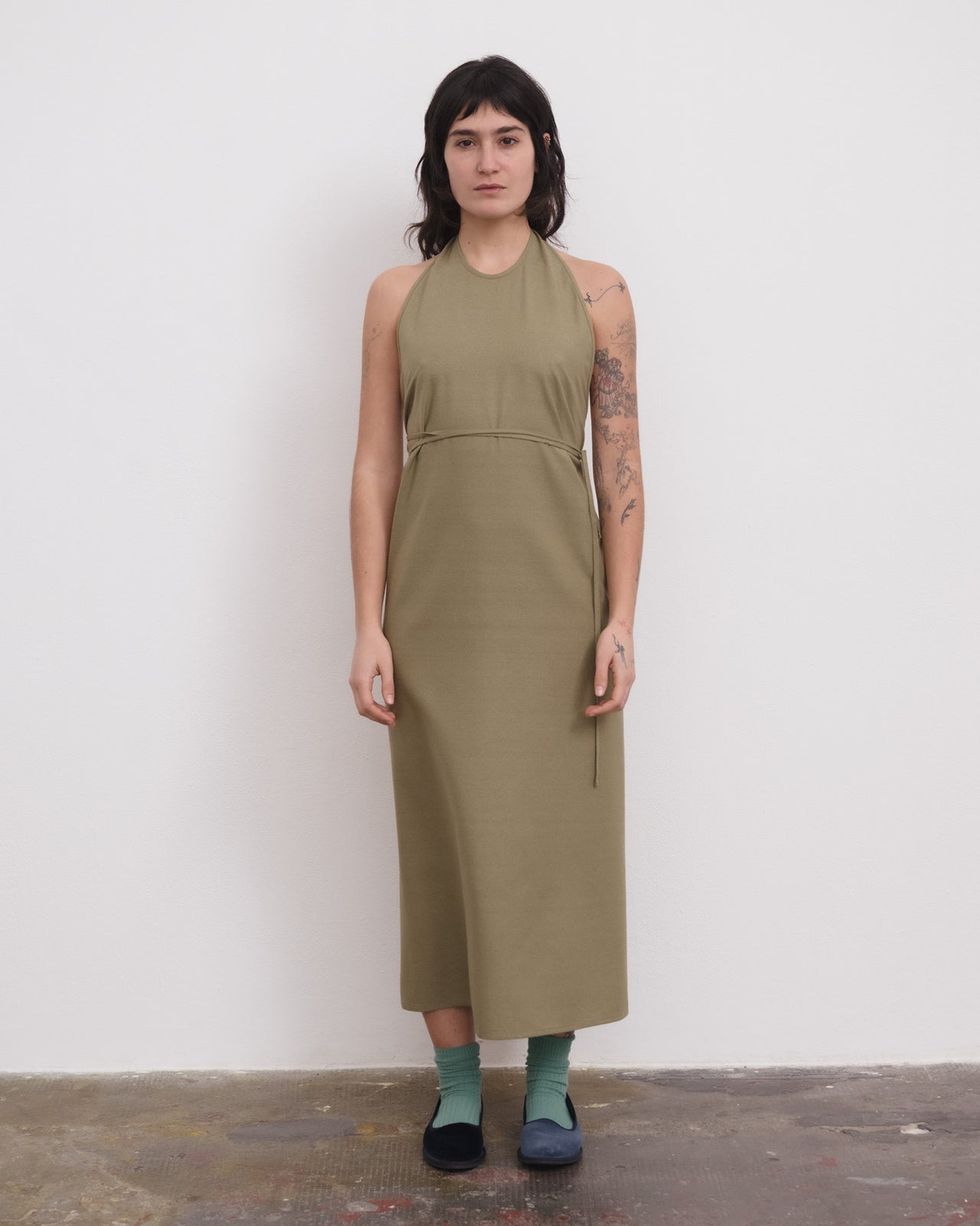Apron Dress - Wild Silk - Lua Green