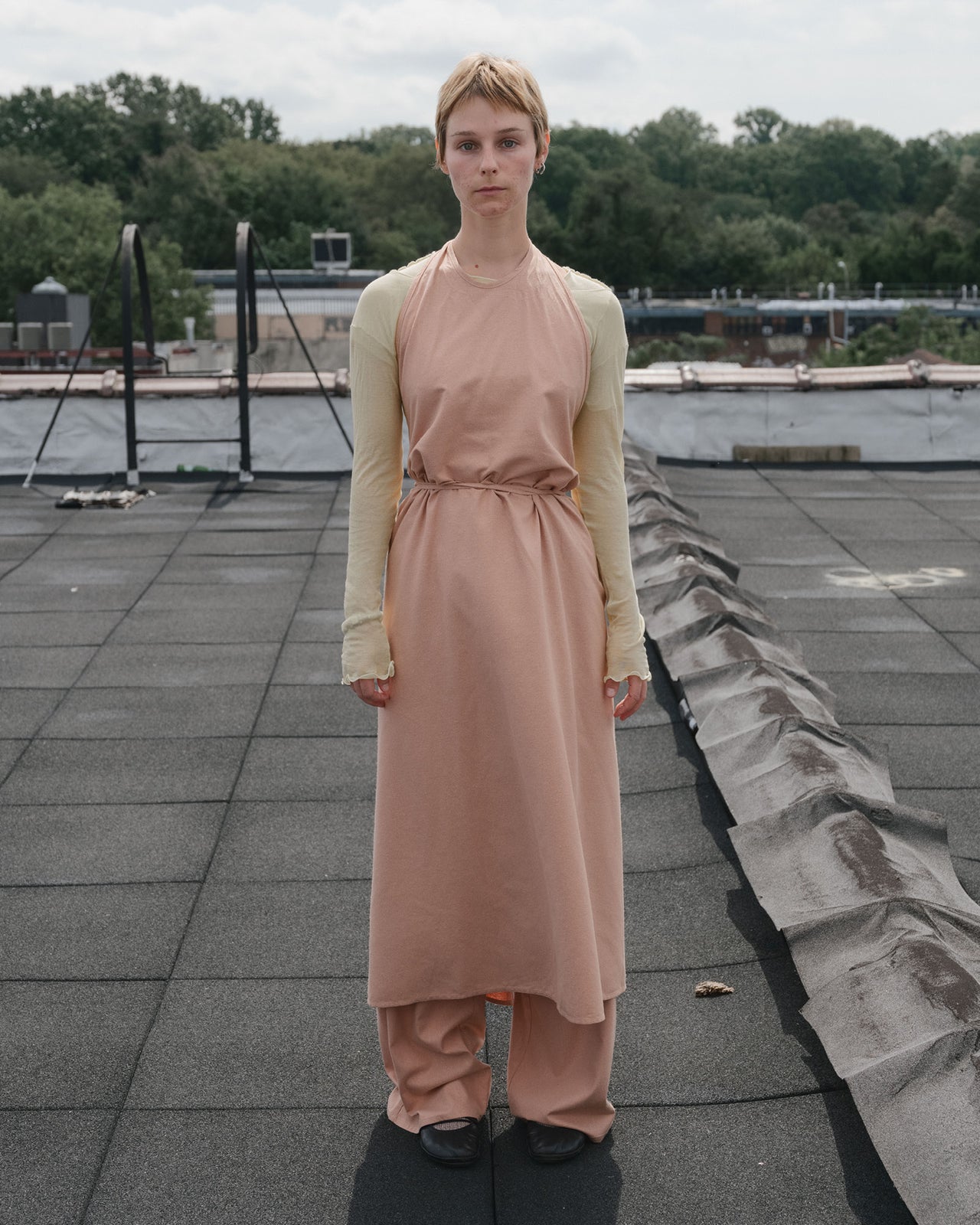 Apron Dress - Wild Silk - Sid Pink