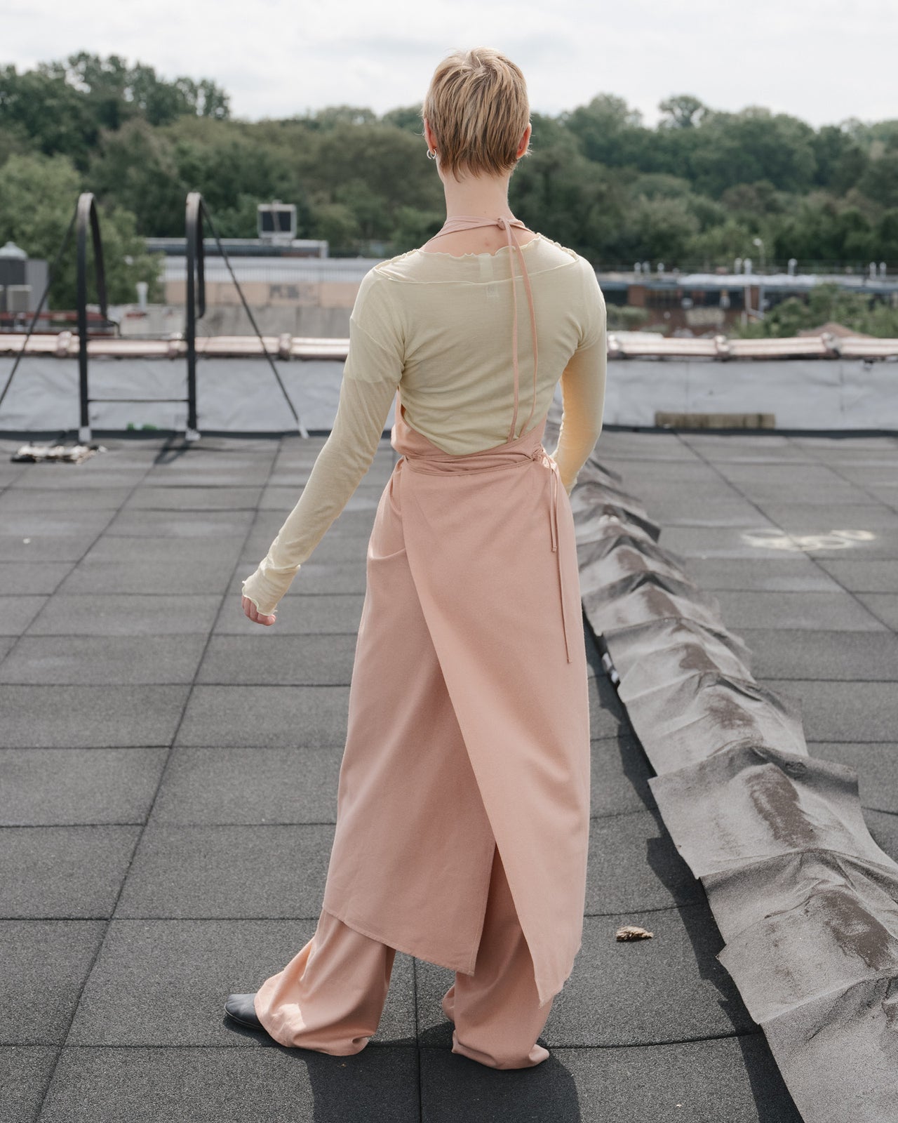 Apron Dress - Wild Silk - Sid Pink