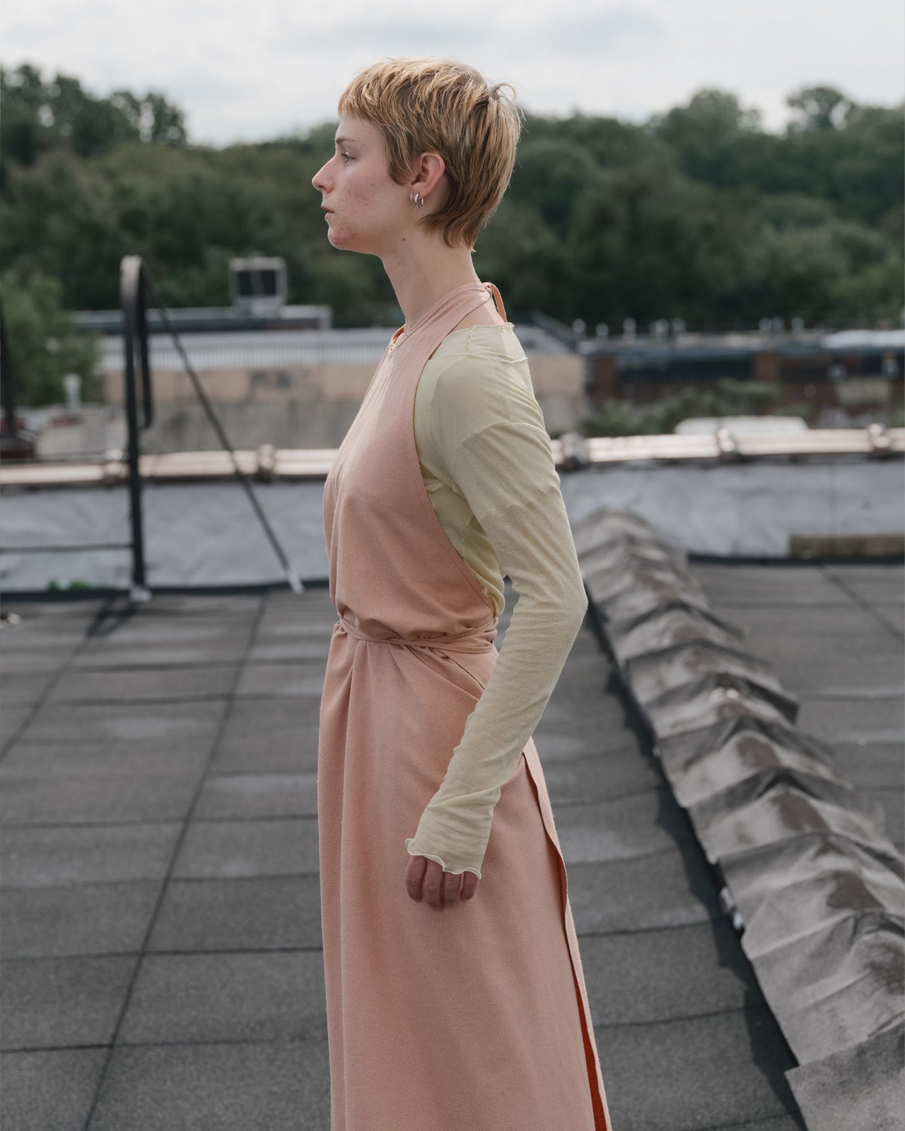 Apron Dress - Wild Silk - Sid Pink