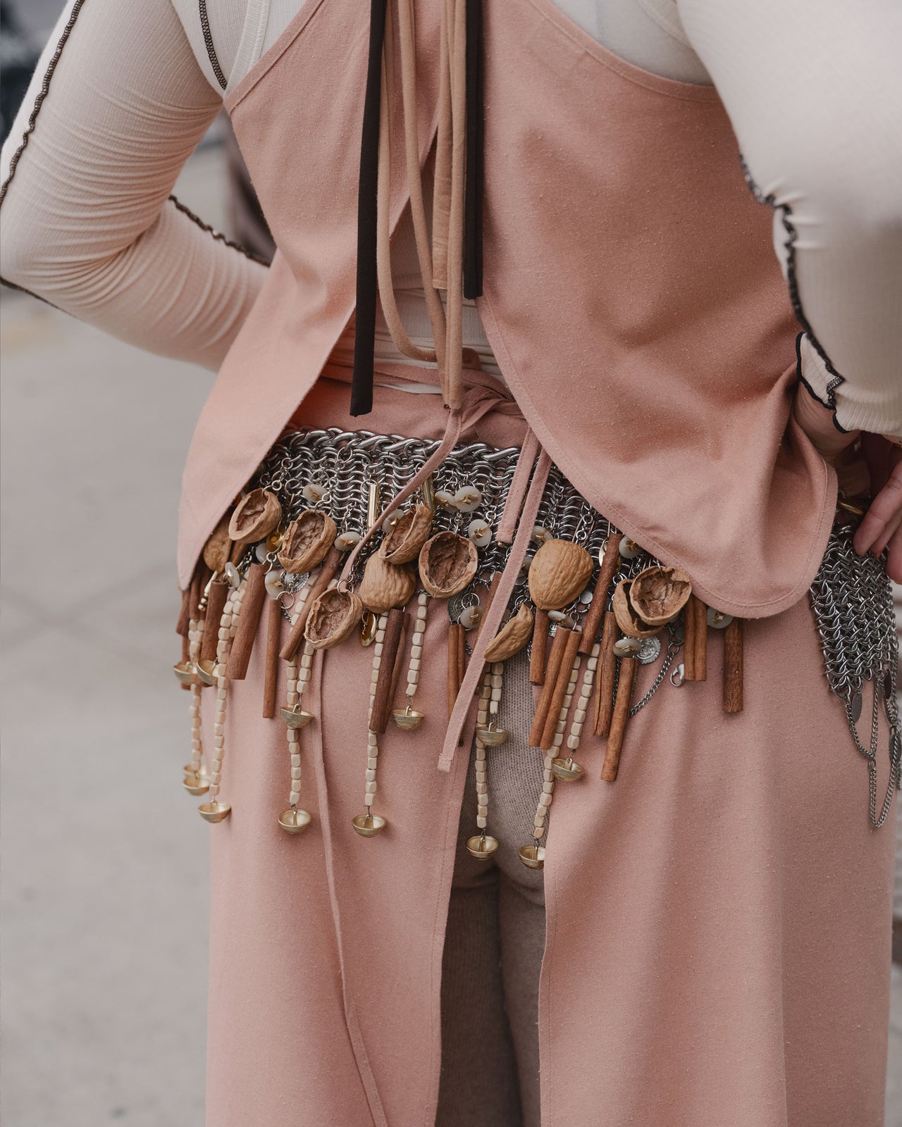 Apron Dress - Wild Silk - Sid Pink