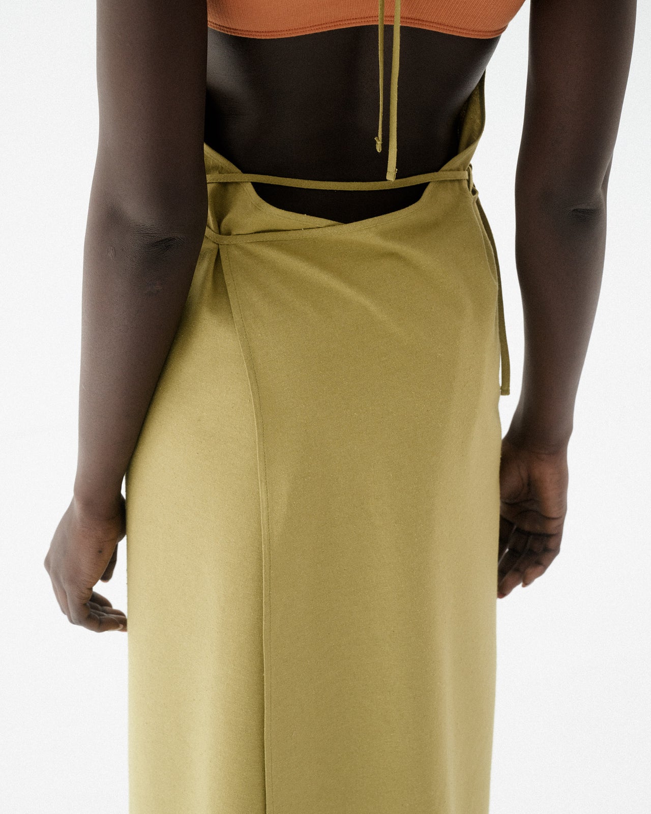 Apron Dress - Wild Silk - Sophos Green